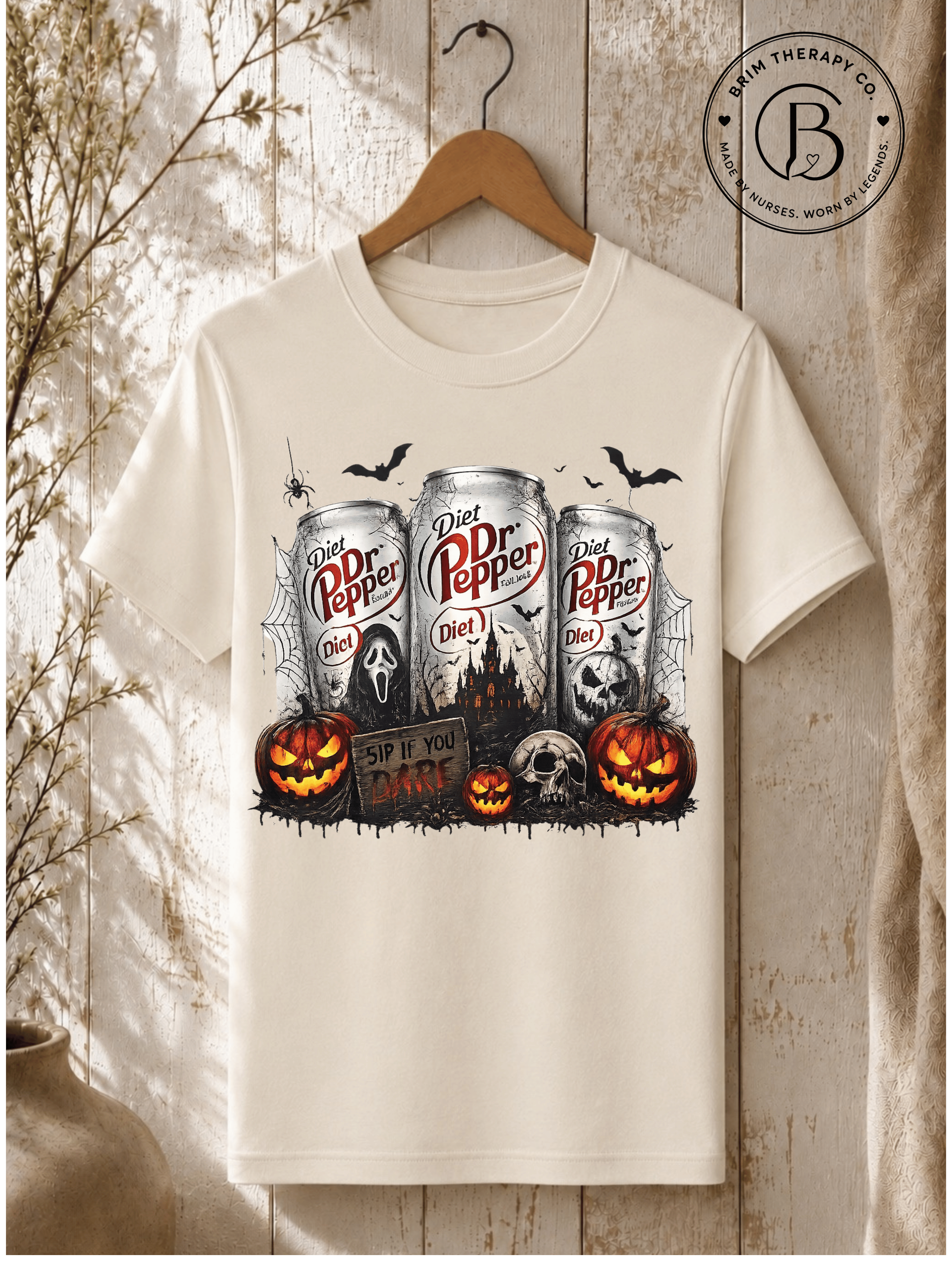 SEHL1032: Sip if you Dare Diet Dr Pepper Halloween Tee