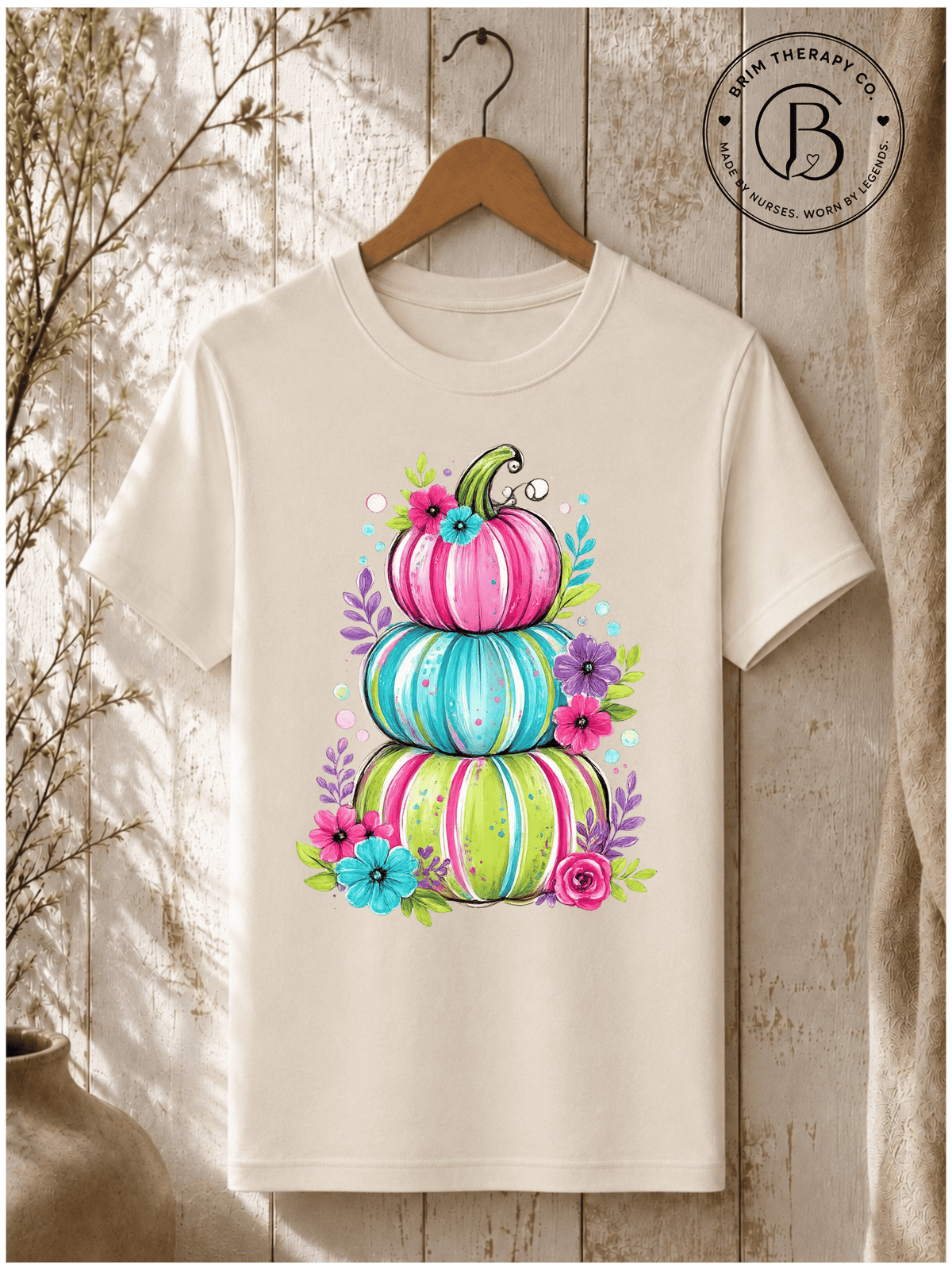 SEHL1105: Bright Side of Fall Pumpkin Graphic Tee