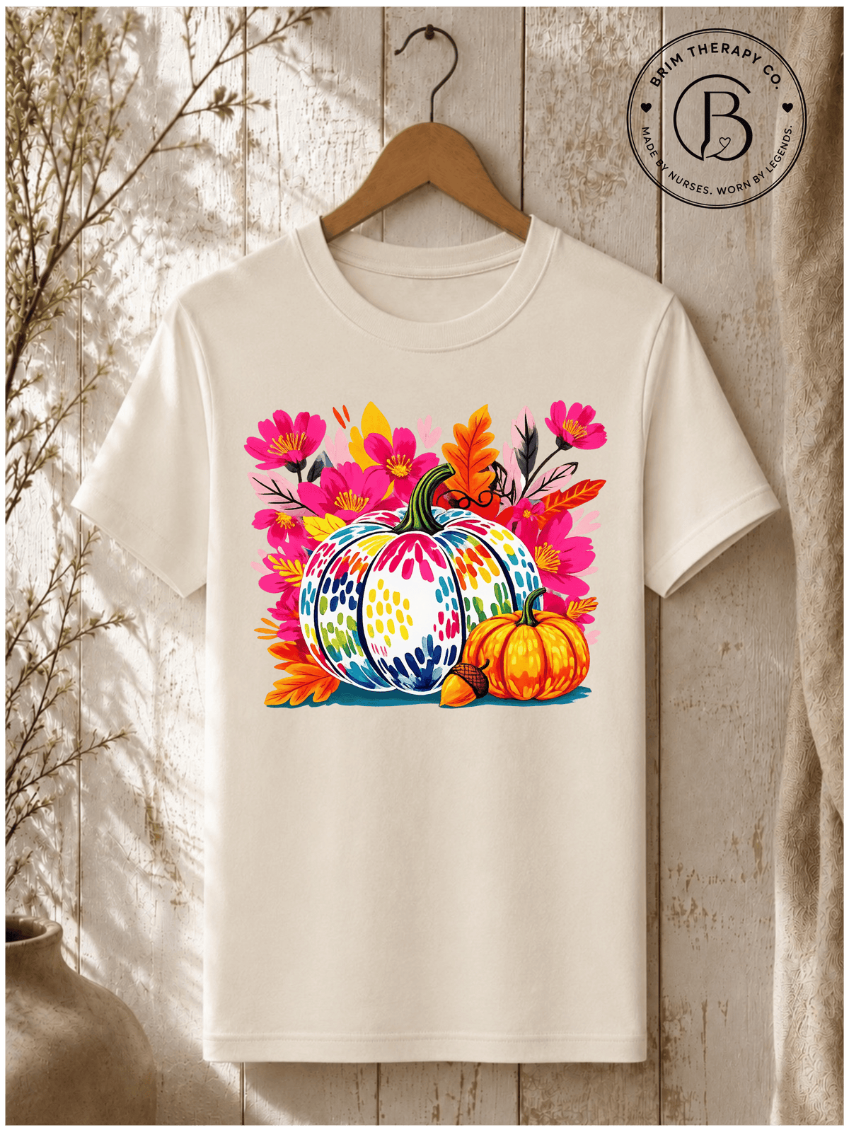 SEHL1095: Wildflower Harvest Pumpkin Graphic Tee