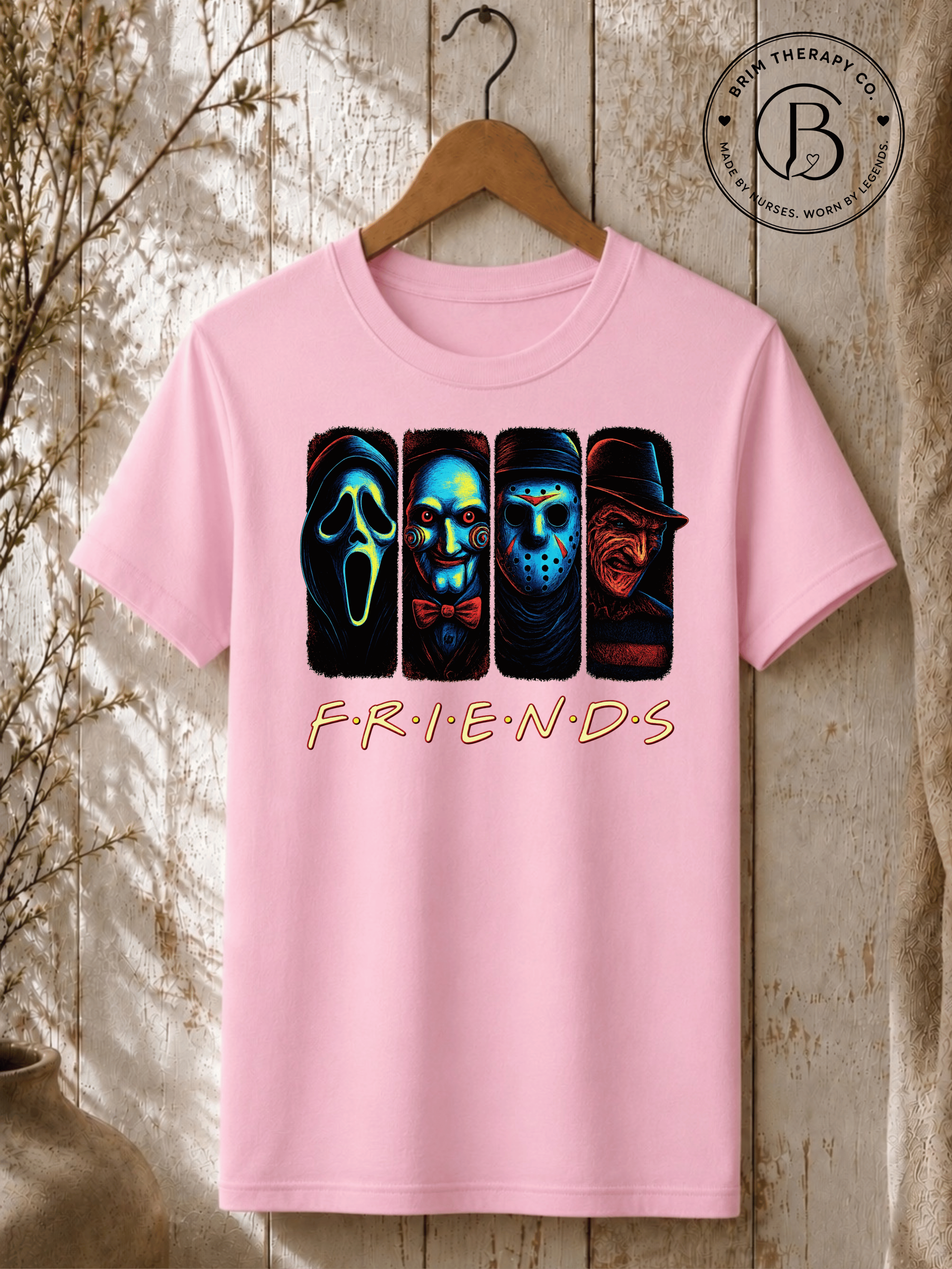 SEHL1038: The One Where They're All Killers Horror Friends Tee