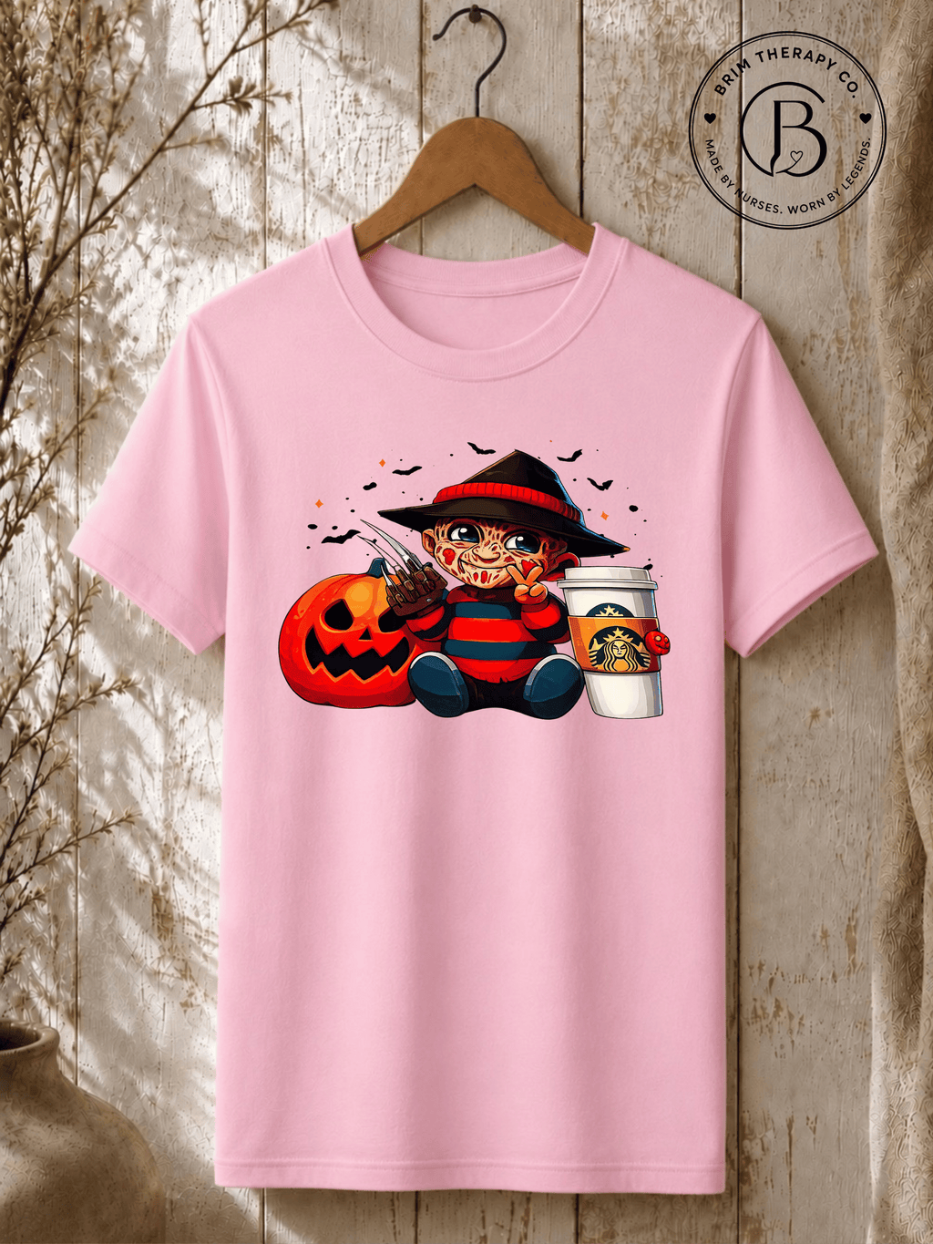 SEHL1039: Nightmare Fuel & Coffee Freddy Halloween Tee