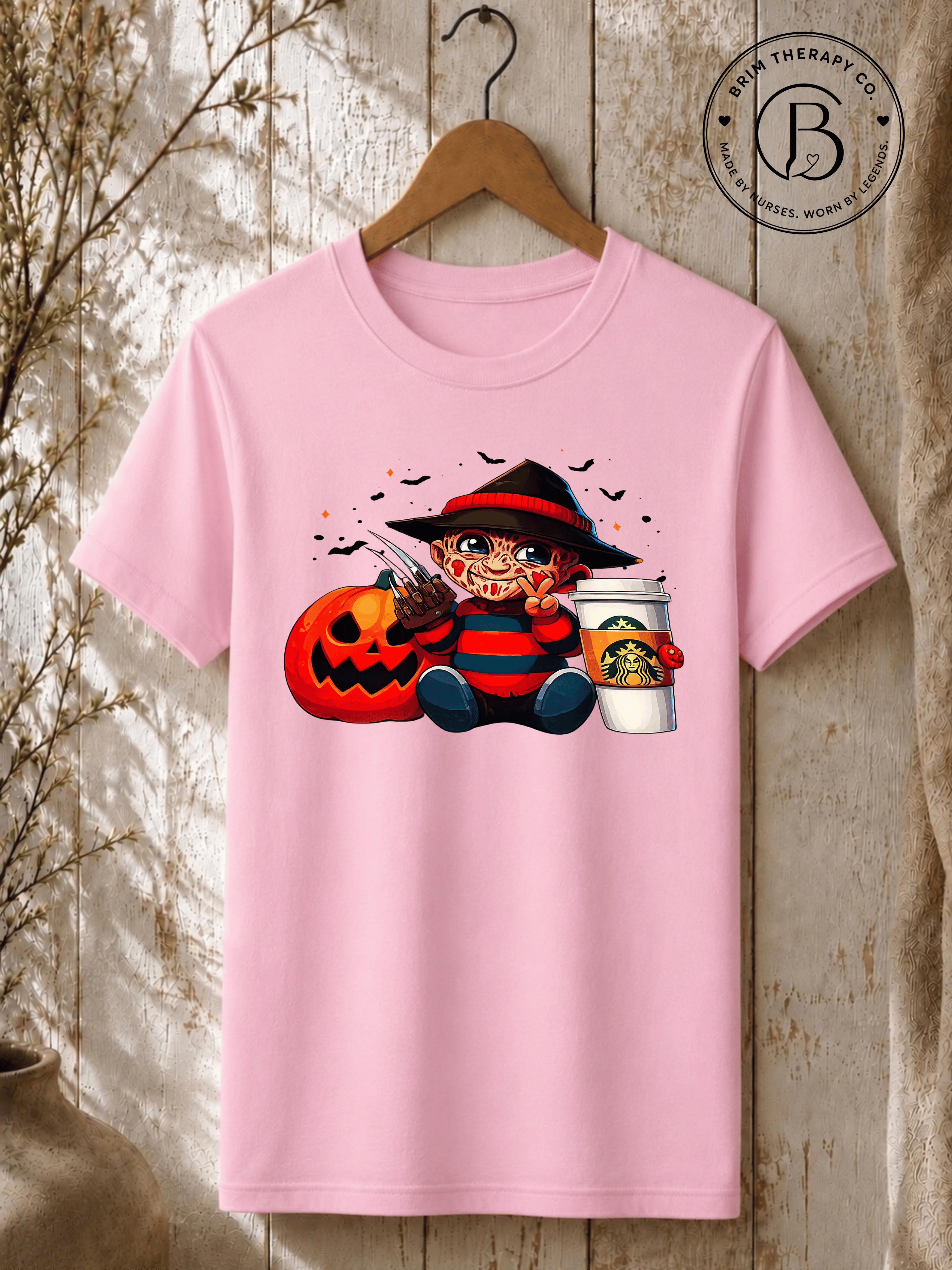 SEHL1039: Nightmare Fuel & Coffee Freddy Halloween Tee