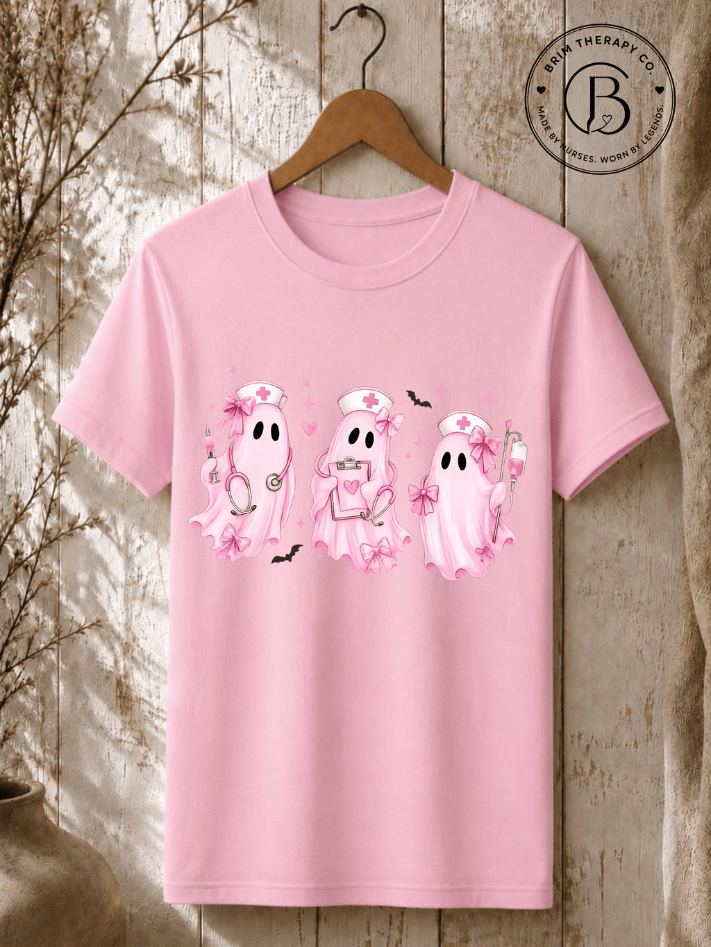 SEHL1007: Pretty Little Boo Crew Nurse Tee