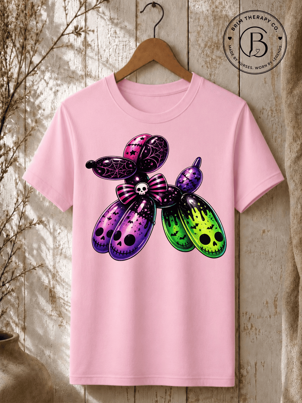 SEHL1037: Boo-tiful Balloon Dog Halloween Tee