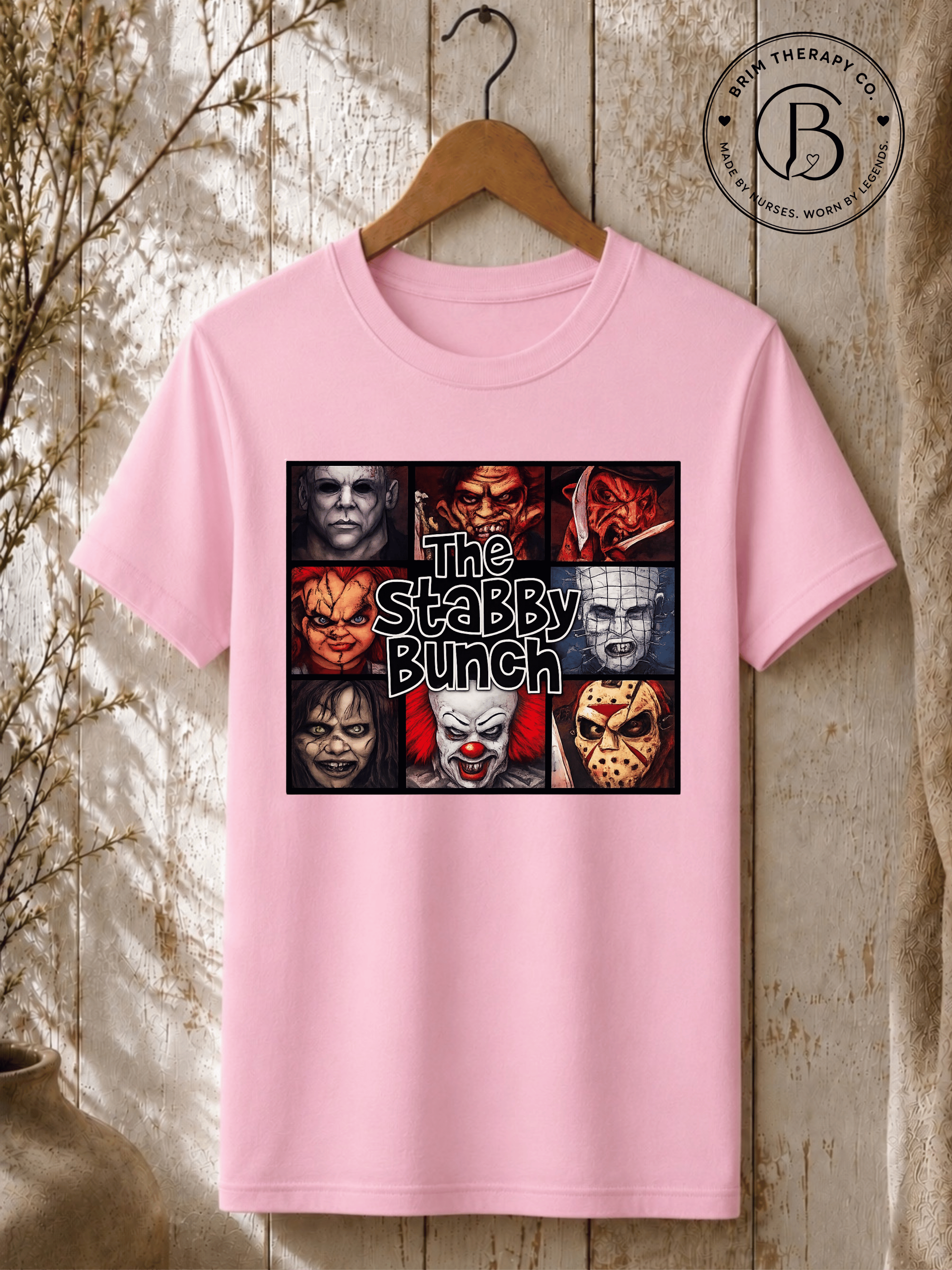 SEHL1029: The Stabby Bunch Horror Movie Halloween Tee