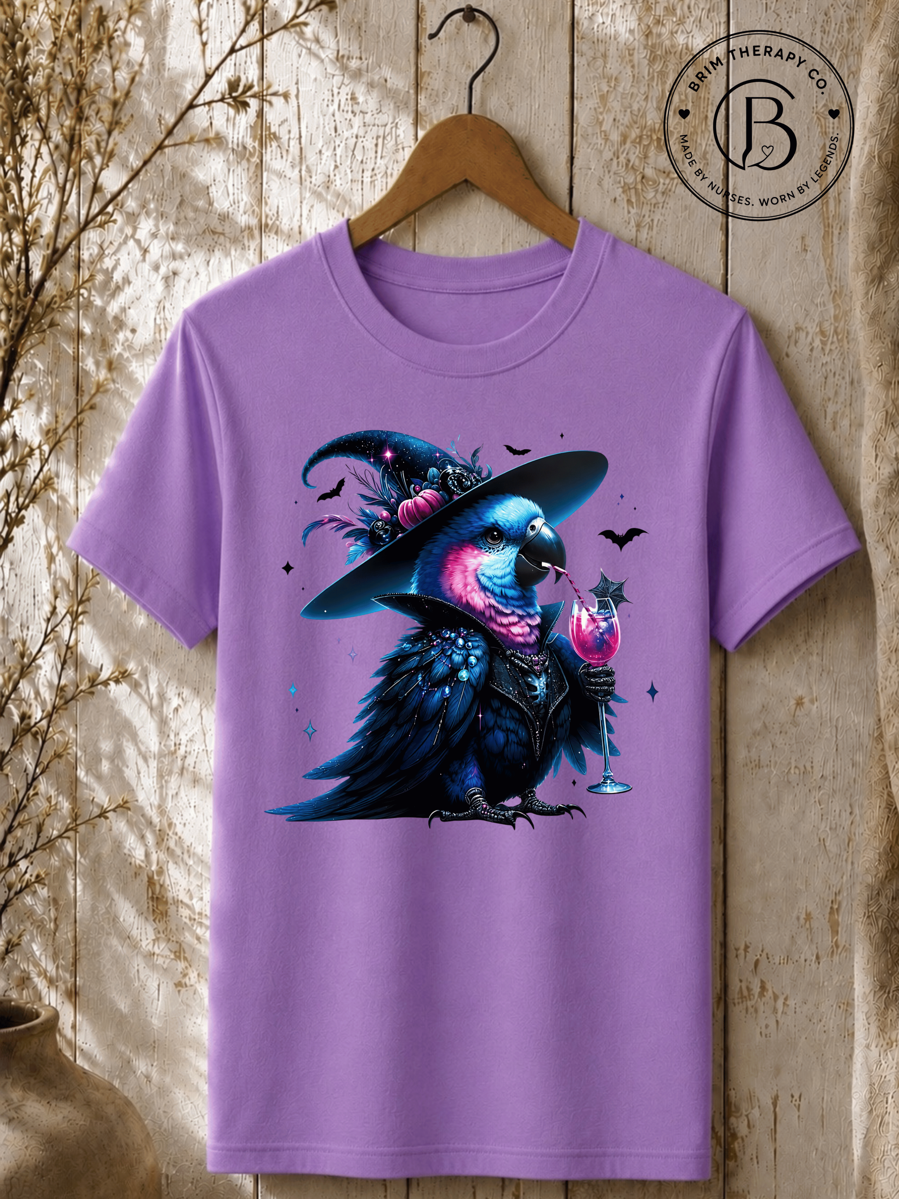 SEHL1034: Witch Better Have My Booze Halloween Parrot Tee