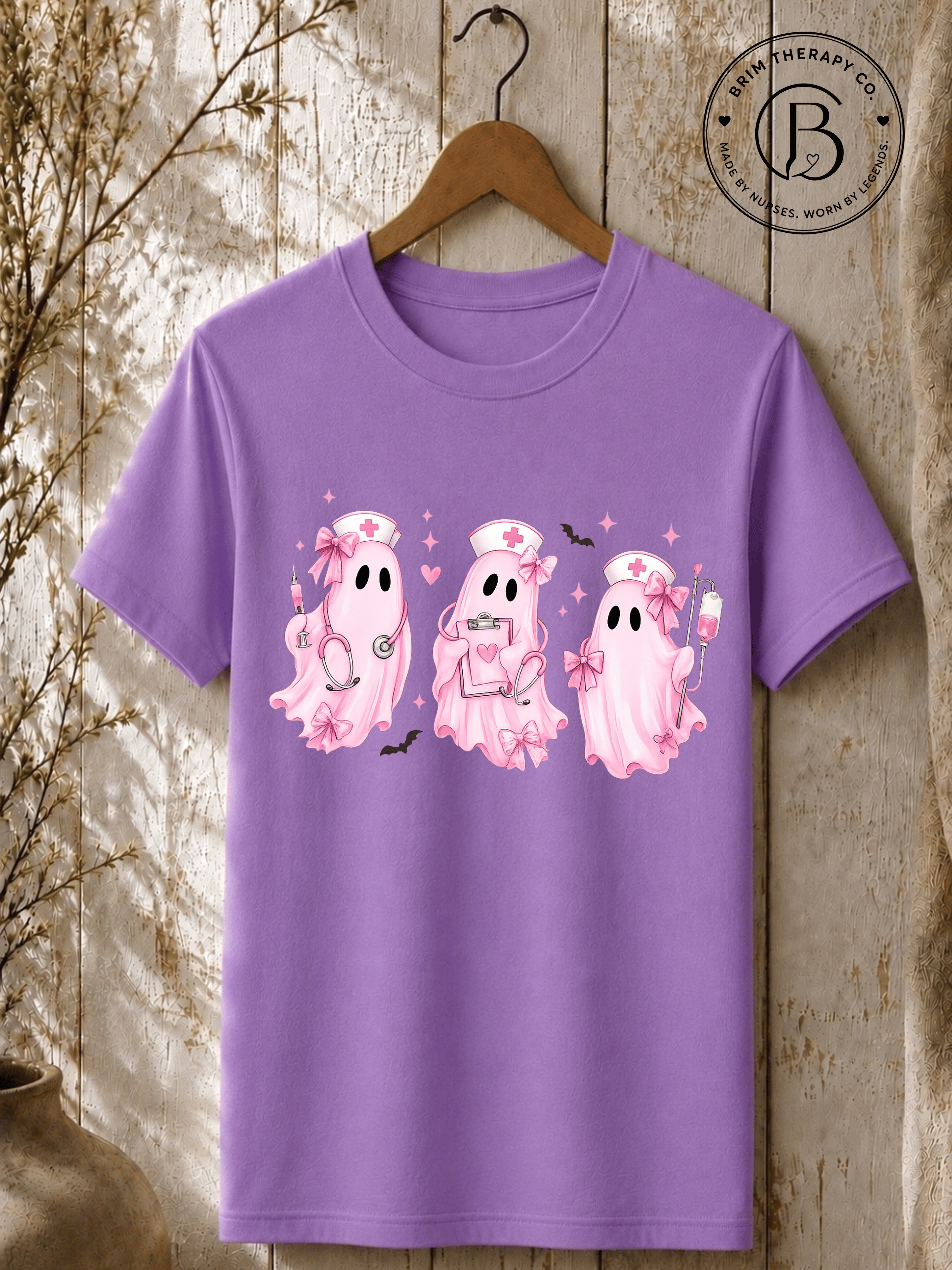 SEHL1007: Pretty Little Boo Crew Nurse Tee