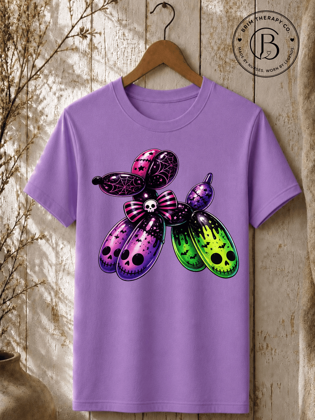 SEHL1037: Boo-tiful Balloon Dog Halloween Tee
