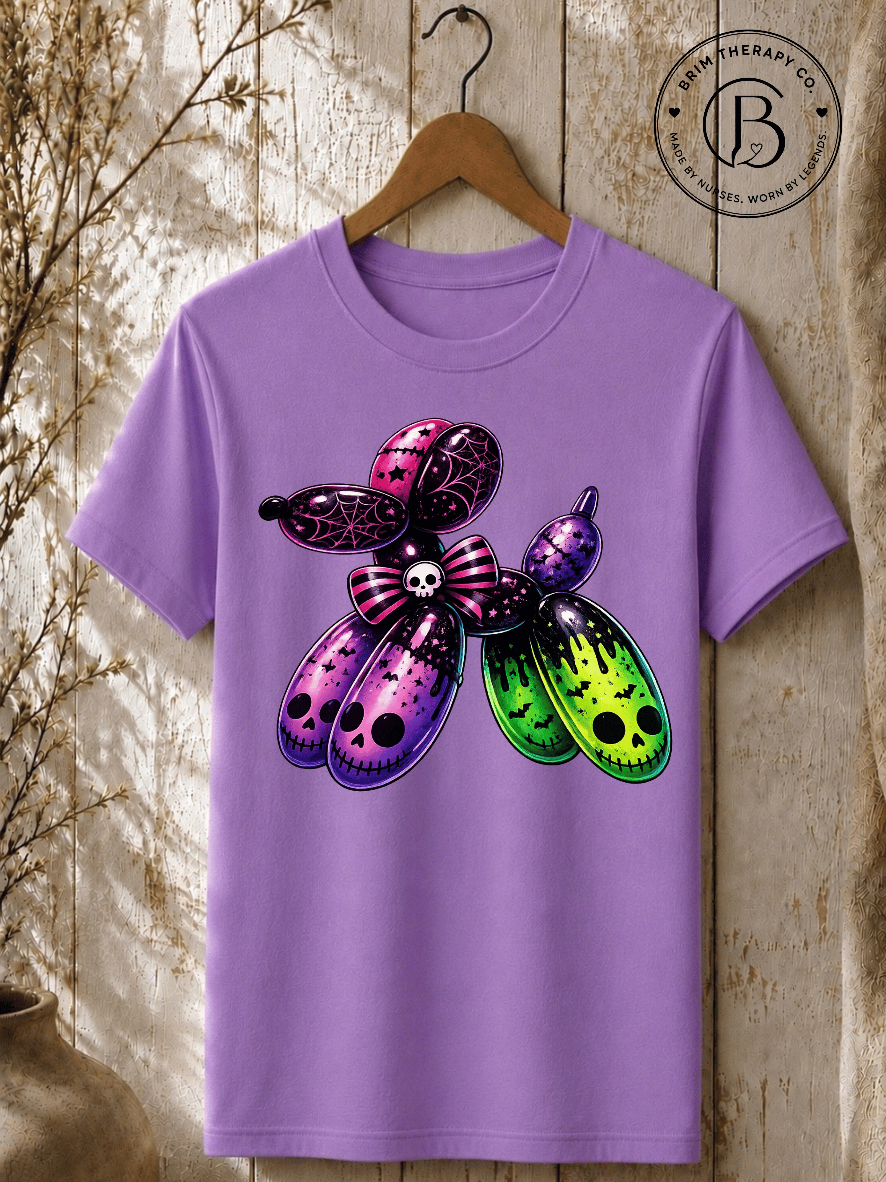 SEHL1037: Boo-tiful Balloon Dog Halloween Tee