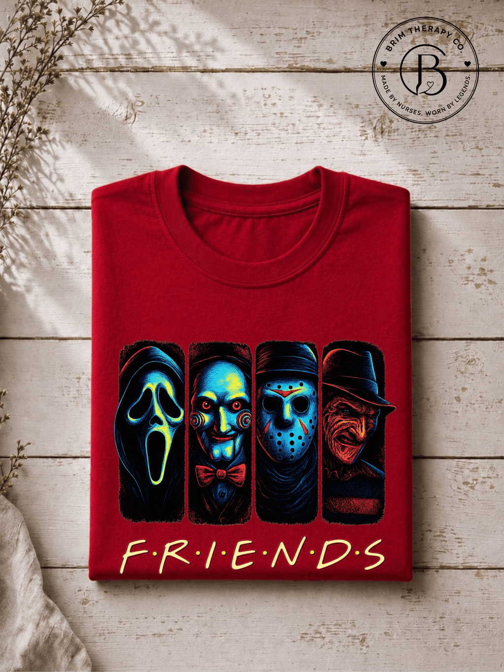 SEHL1038: The One Where They're All Killers Horror Friends Tee