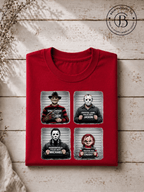 SEHL1019: Booked & Busted Horror Icons Tee