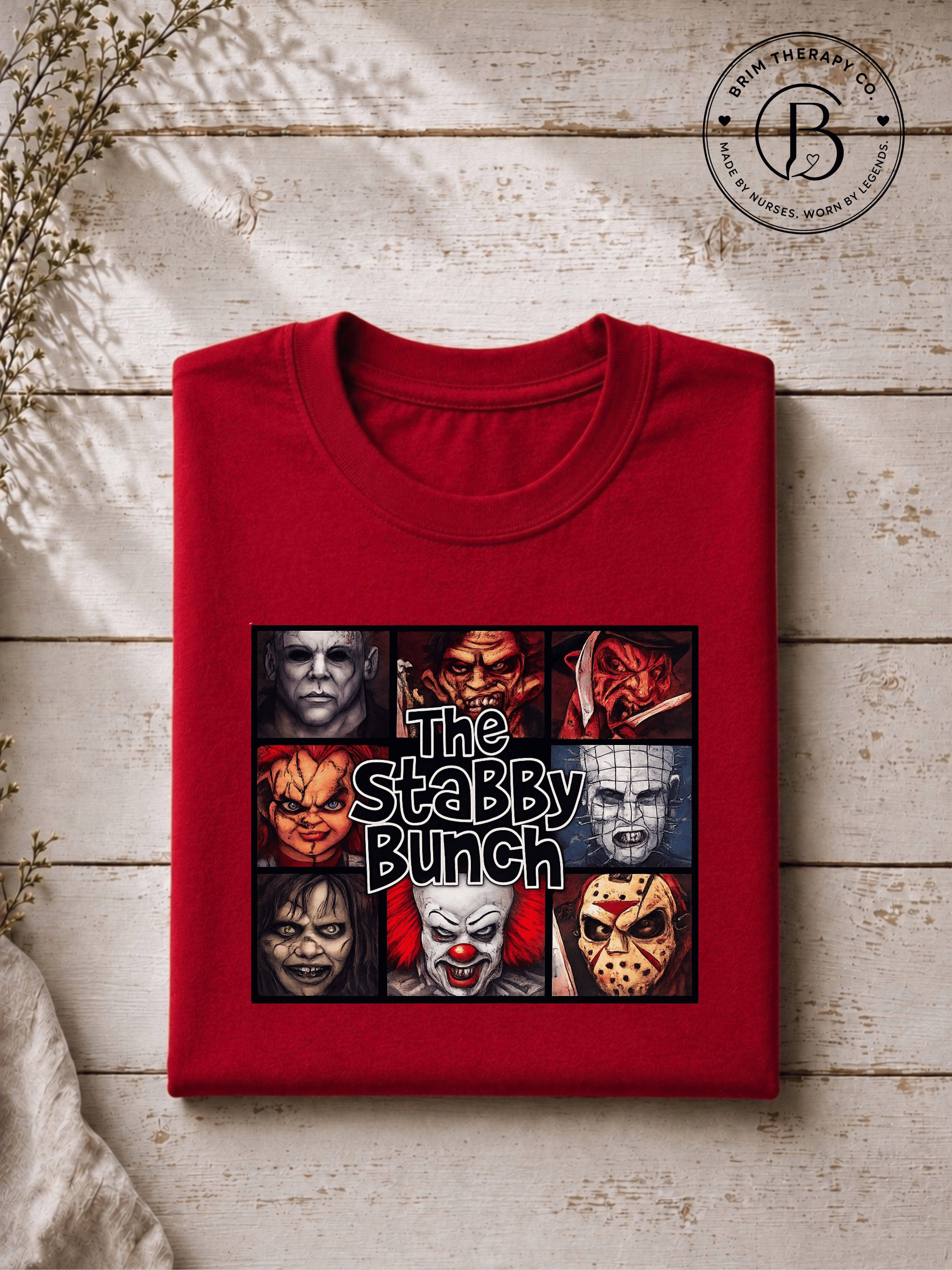 SEHL1029: The Stabby Bunch Horror Movie Halloween Tee