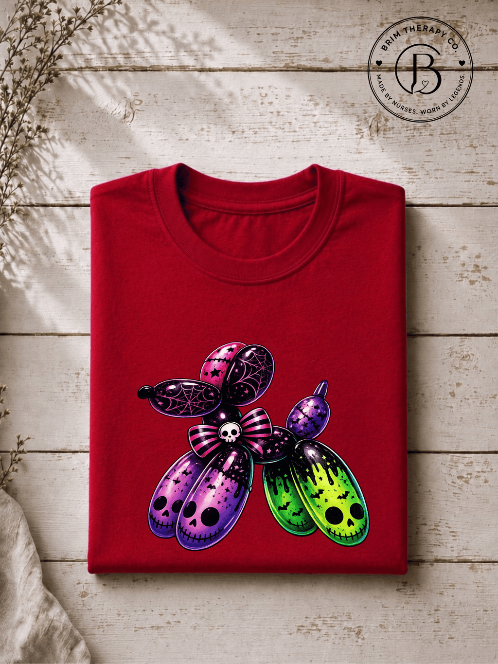 SEHL1037: Boo-tiful Balloon Dog Halloween Tee