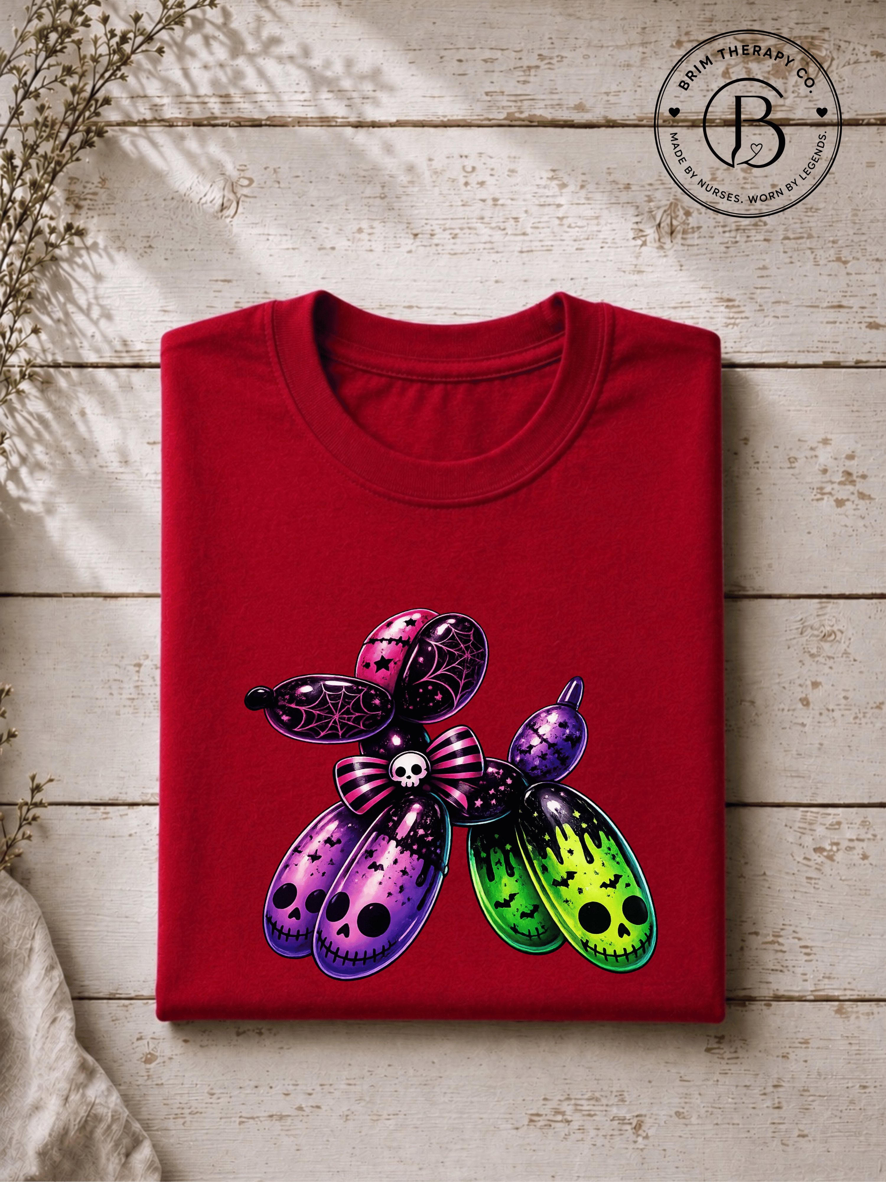 SEHL1037: Boo-tiful Balloon Dog Halloween Tee