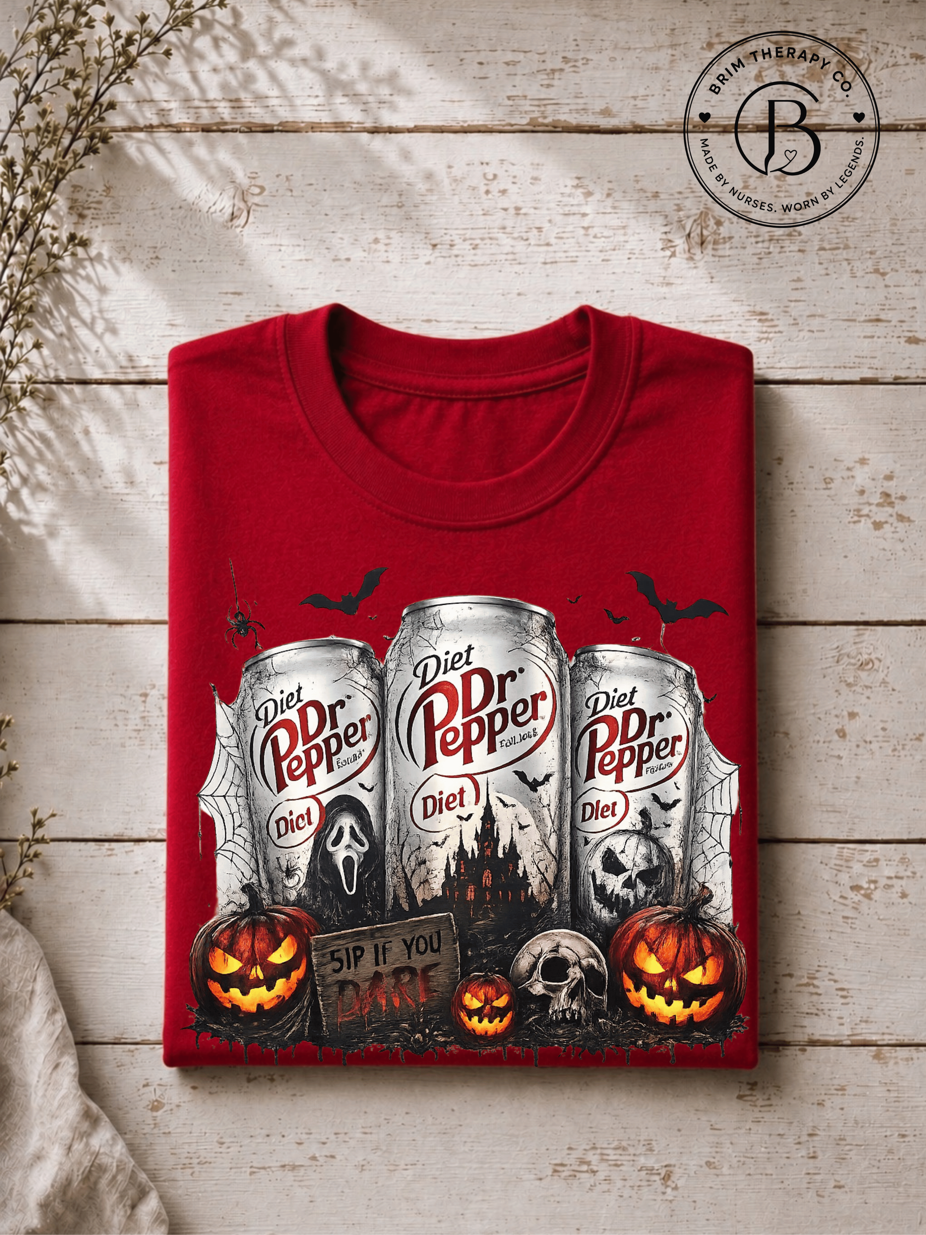 SEHL1032: Sip if you Dare Diet Dr Pepper Halloween Tee