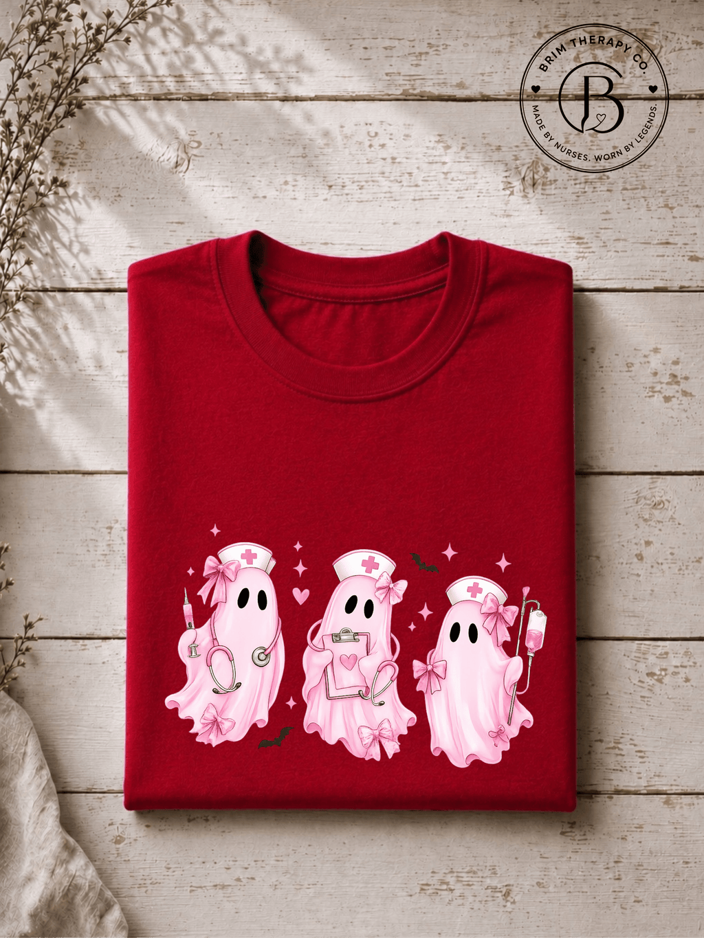 SEHL1007: Pretty Little Boo Crew Nurse Tee