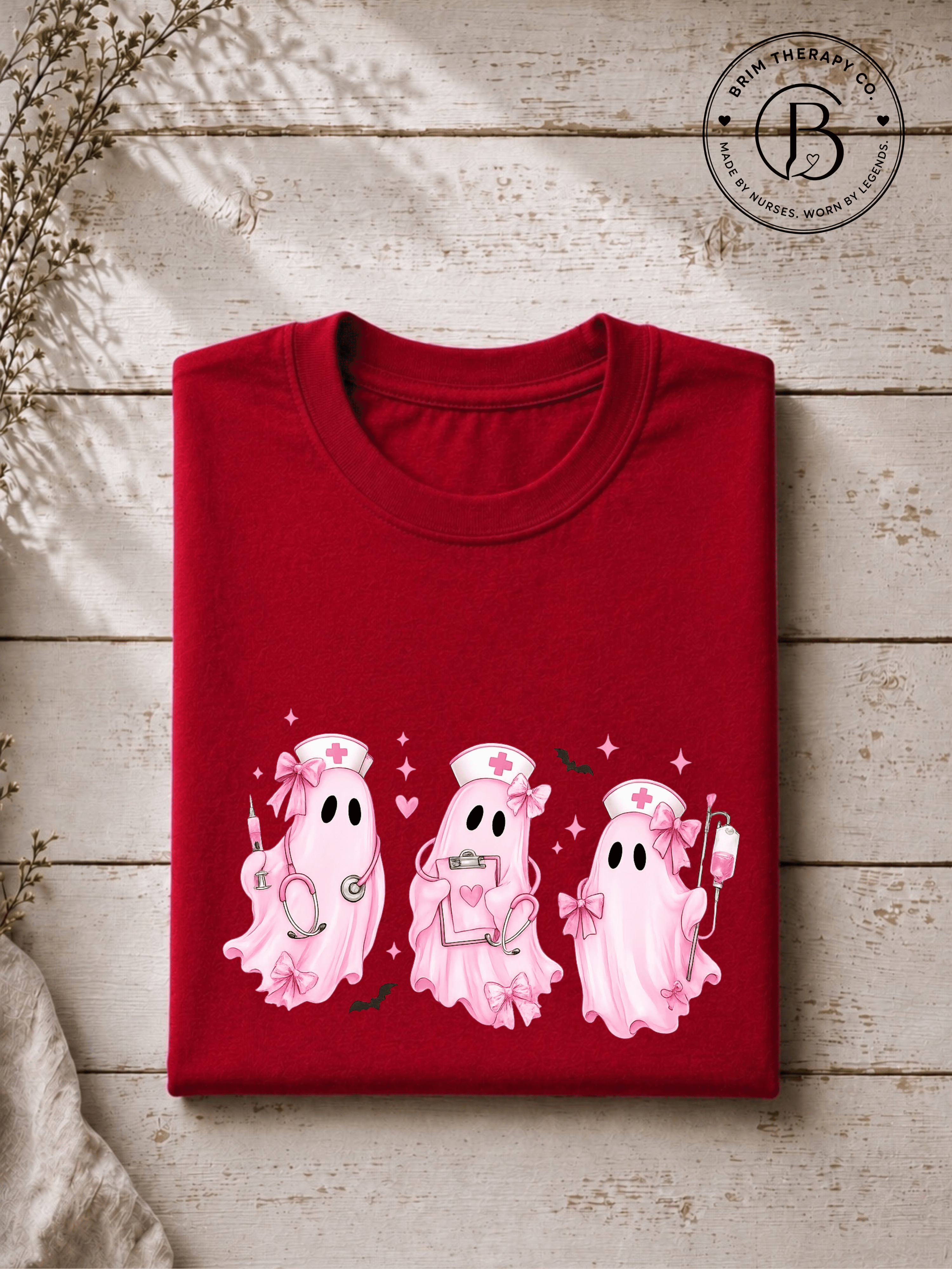 SEHL1007: Pretty Little Boo Crew Nurse Tee