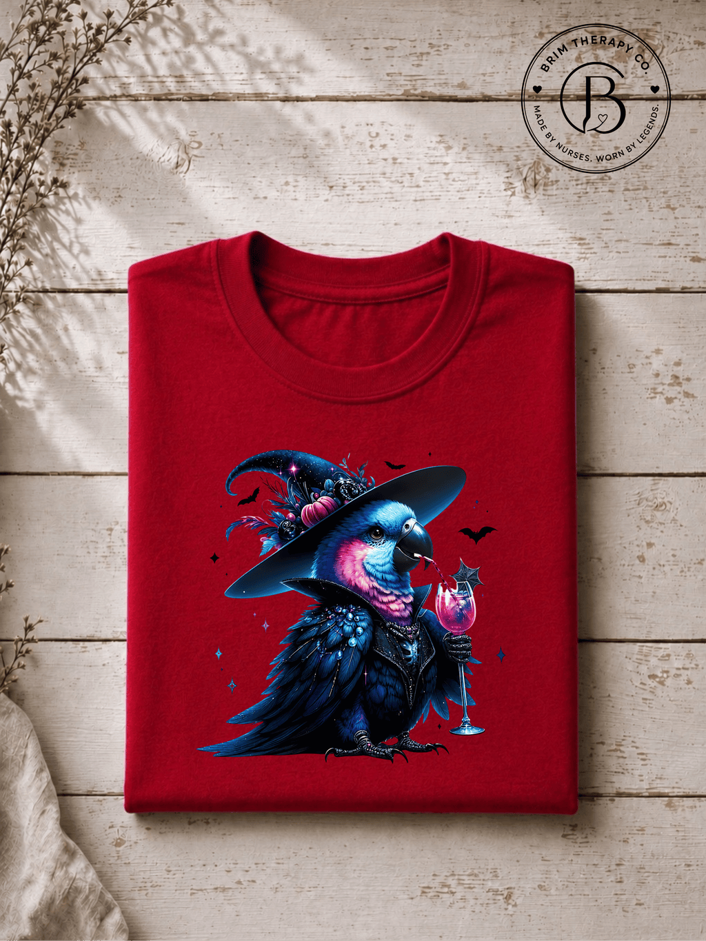 SEHL1034: Witch Better Have My Booze Halloween Parrot Tee