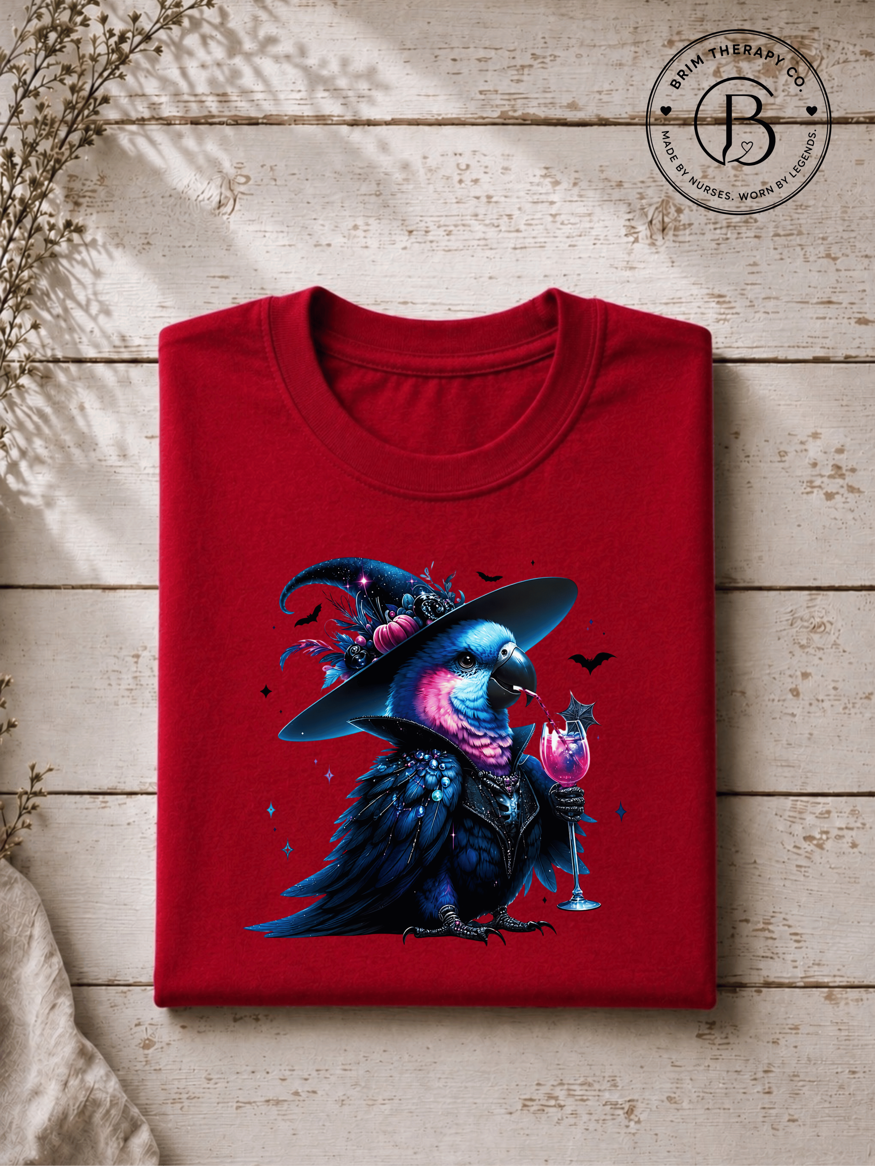 SEHL1034: Witch Better Have My Booze Halloween Parrot Tee
