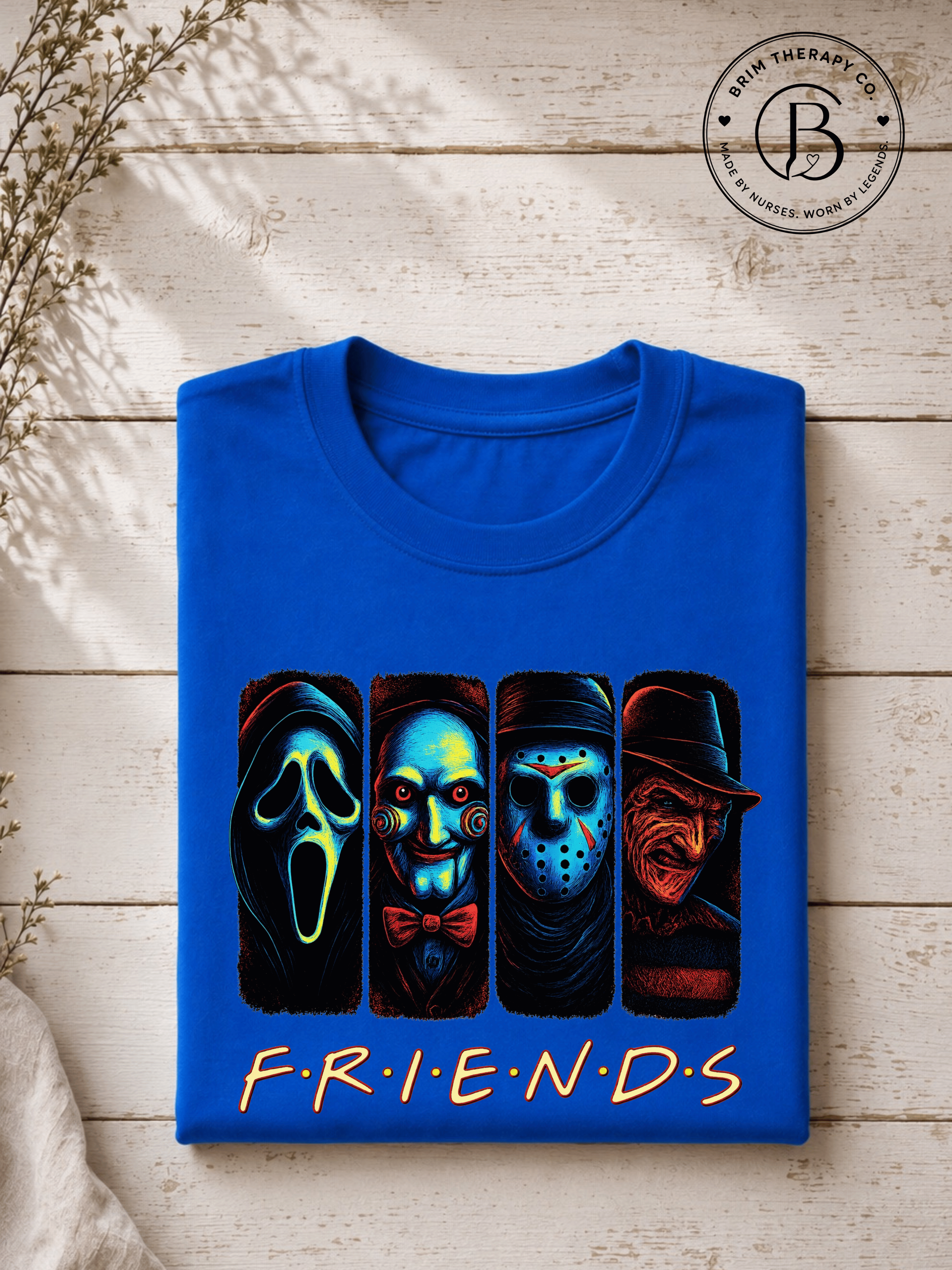 SEHL1038: The One Where They're All Killers Horror Friends Tee