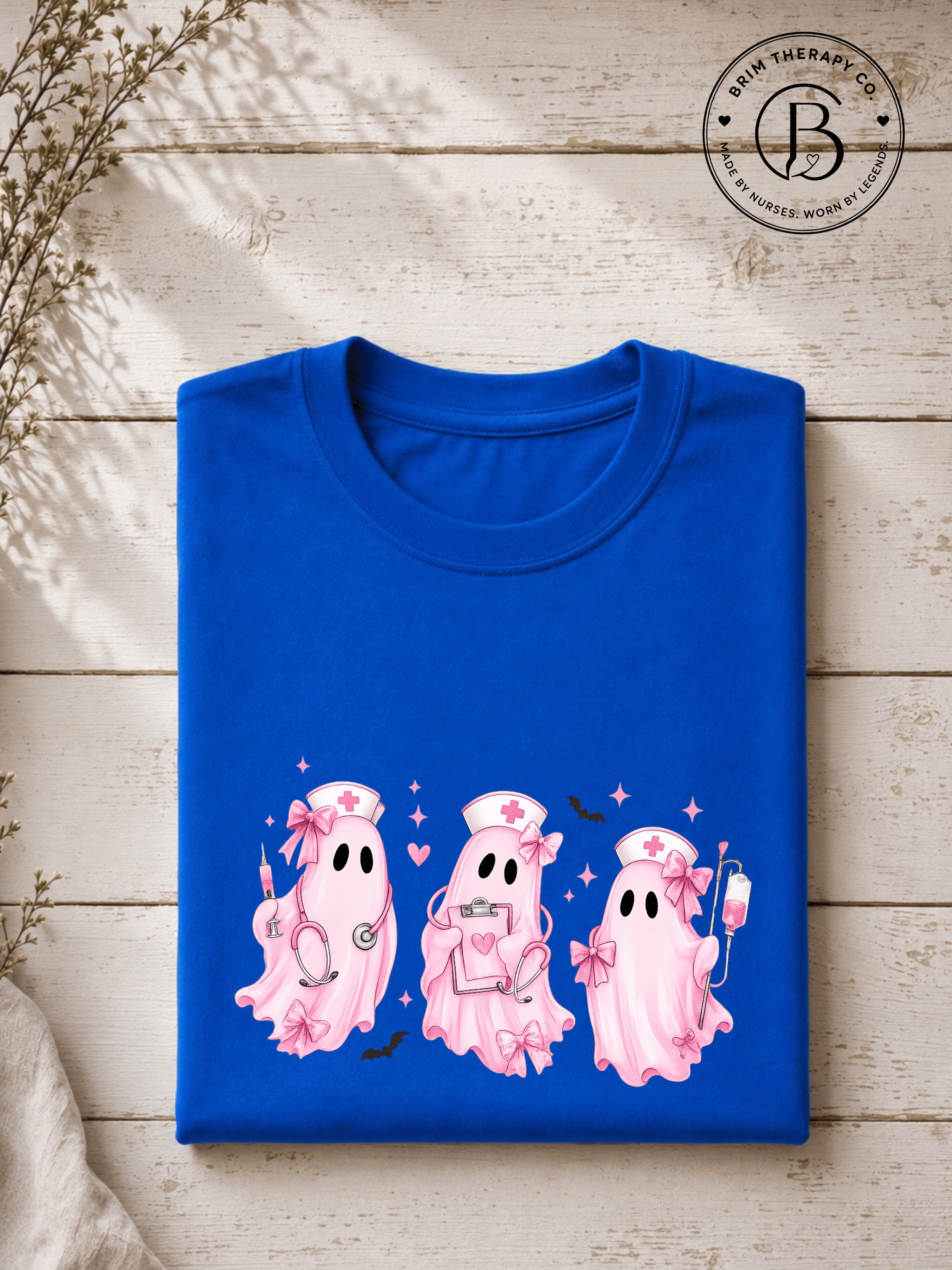 SEHL1007: Pretty Little Boo Crew Nurse Tee
