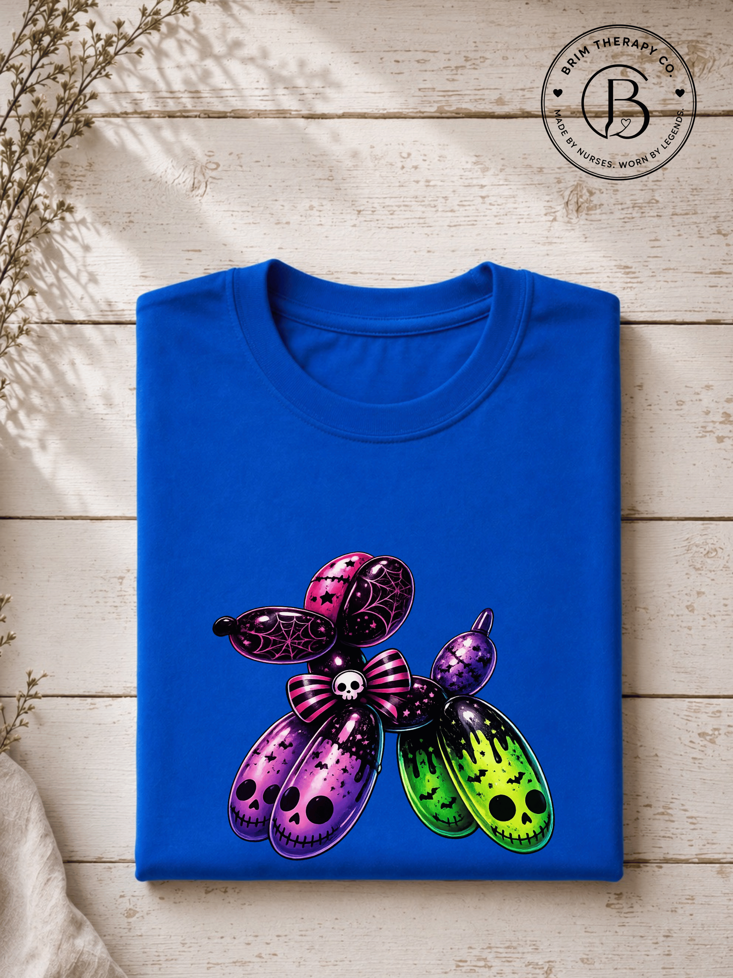 SEHL1037: Boo-tiful Balloon Dog Halloween Tee