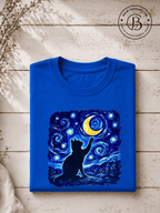 SEHL1010: Starry Night Cat Tee