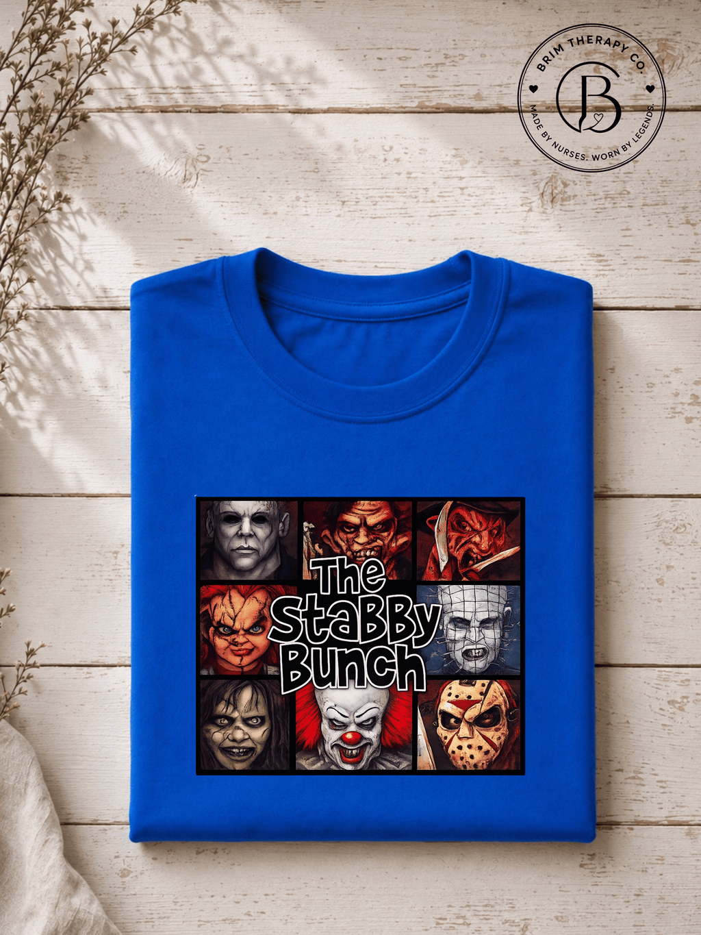 SEHL1029: The Stabby Bunch Horror Movie Halloween Tee