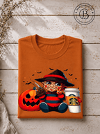 SEHL1039: Nightmare Fuel & Coffee Freddy Halloween Tee