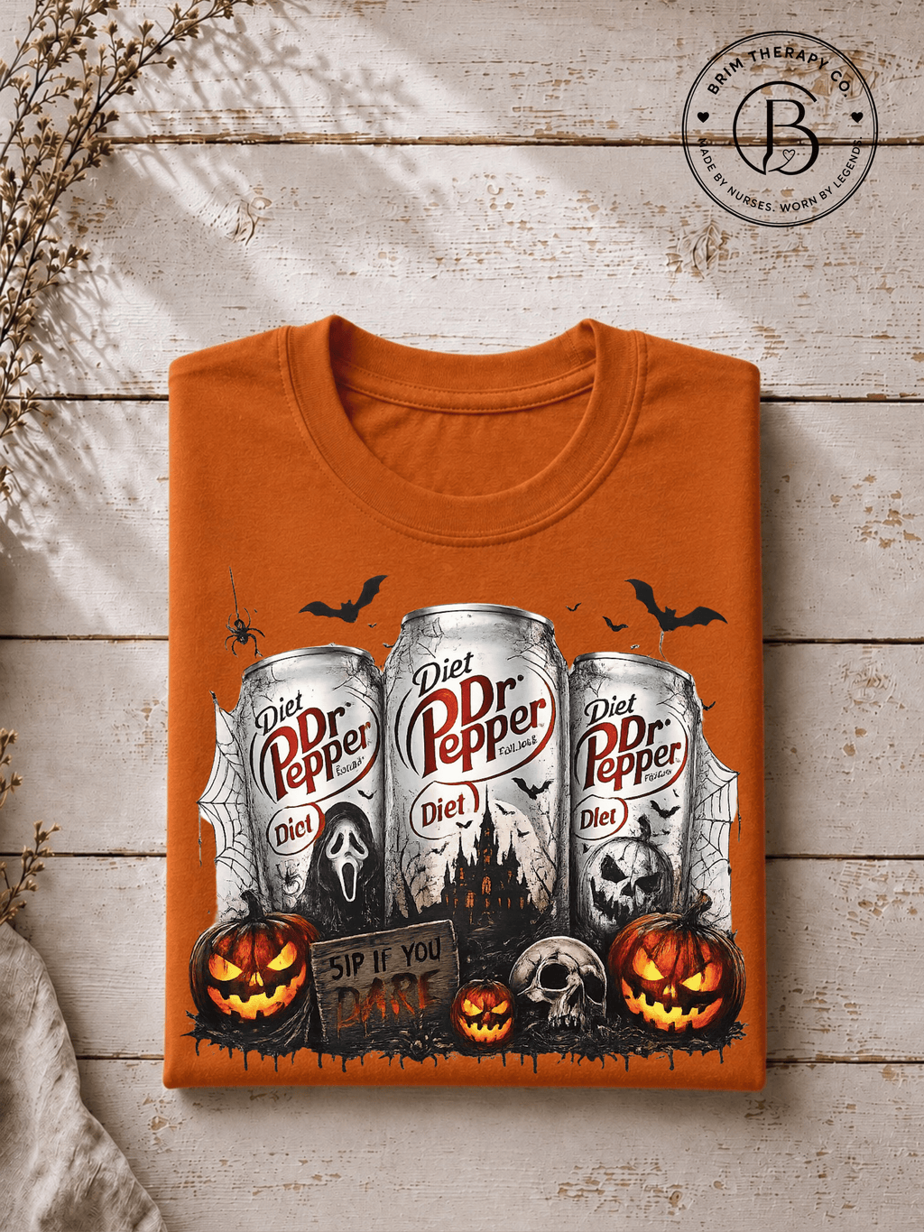 SEHL1032: Sip if you Dare Diet Dr Pepper Halloween Tee