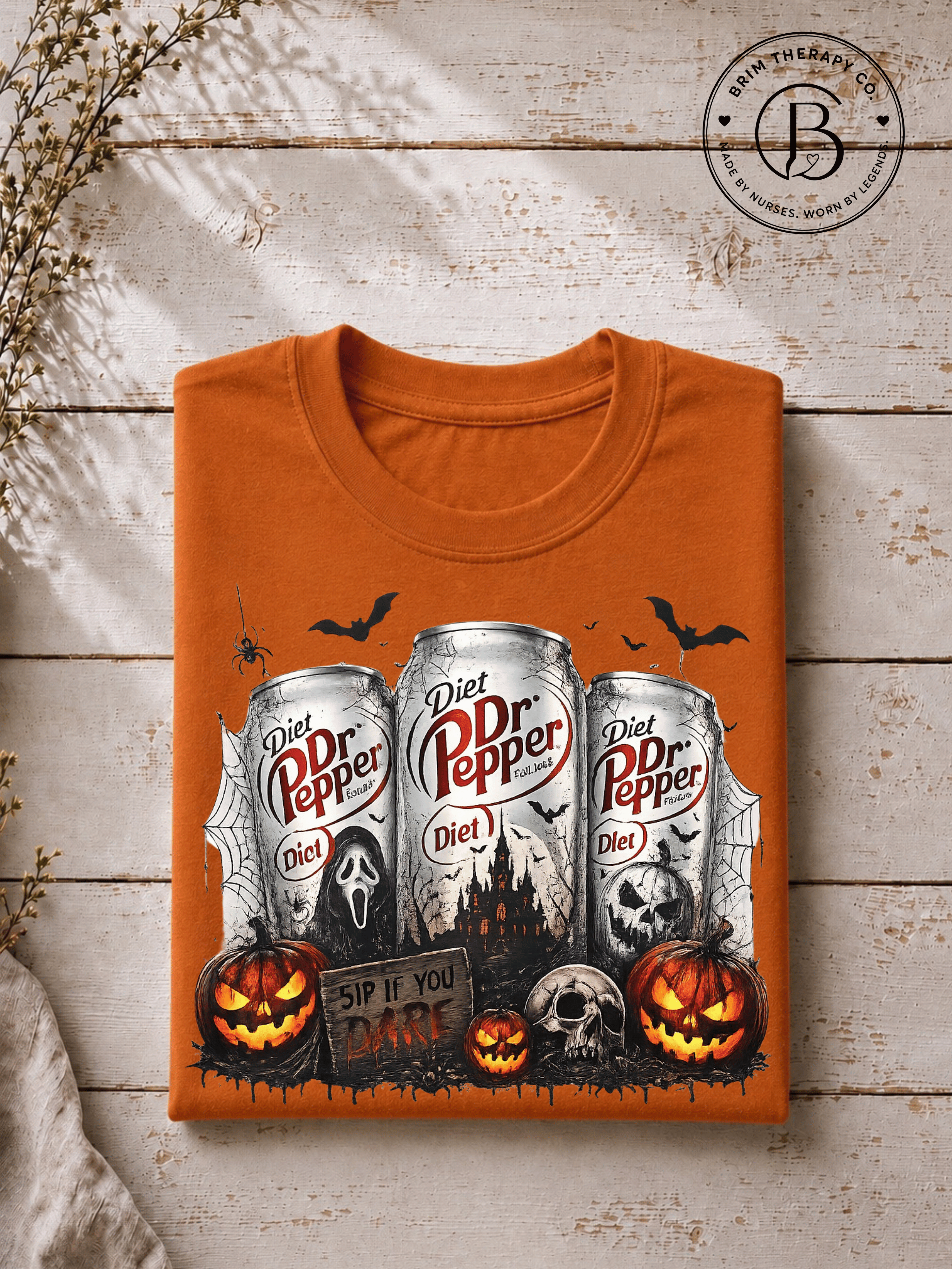 SEHL1032: Sip if you Dare Diet Dr Pepper Halloween Tee