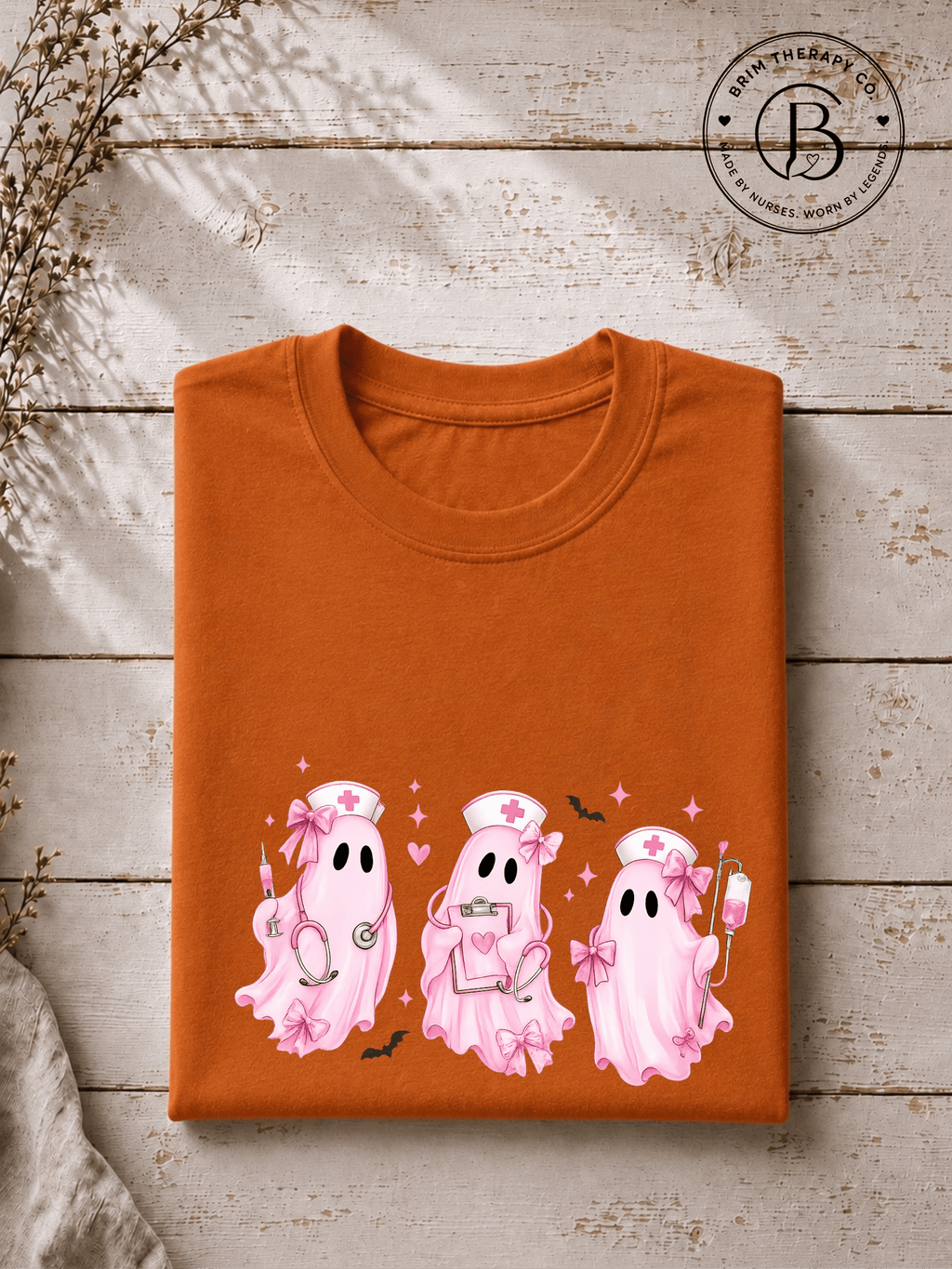 SEHL1007: Pretty Little Boo Crew Nurse Tee