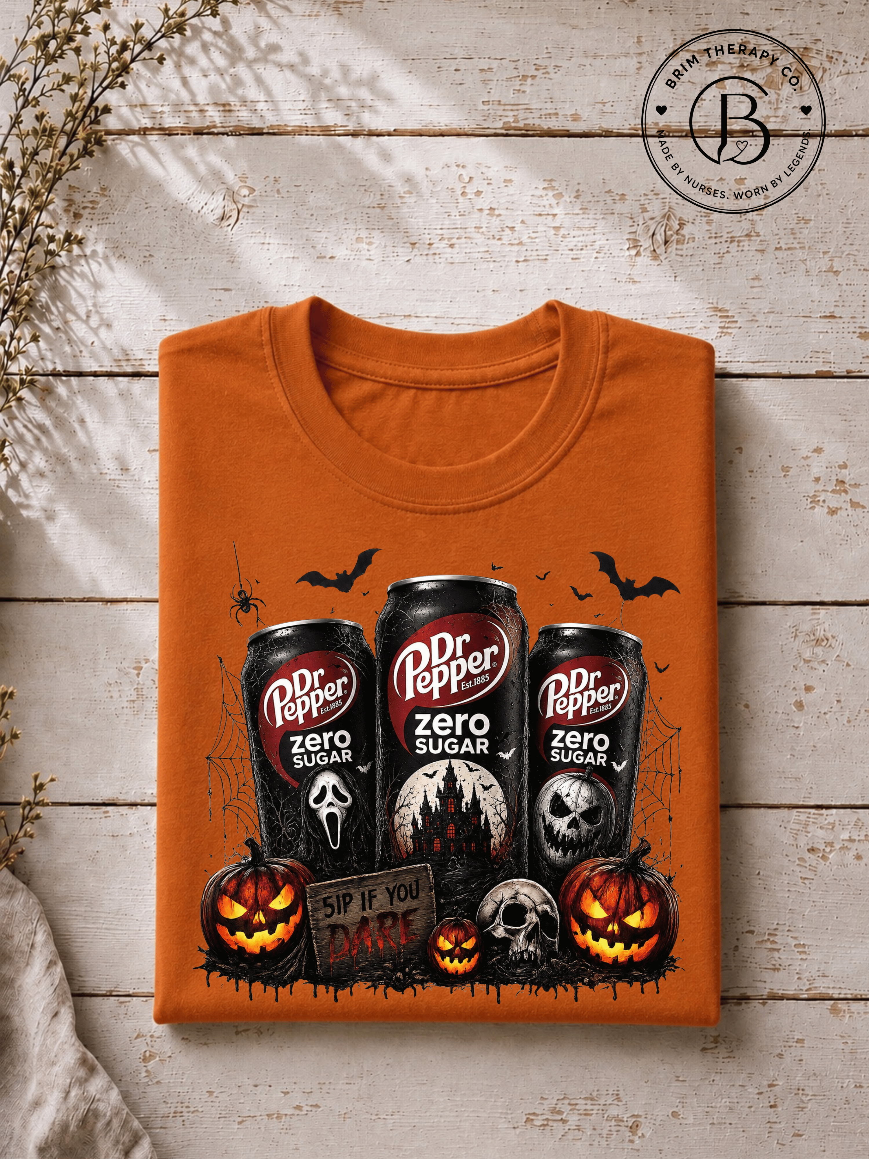 SEHL1031: Sip if you dare Dr. Pepper Zero Halloween Tee