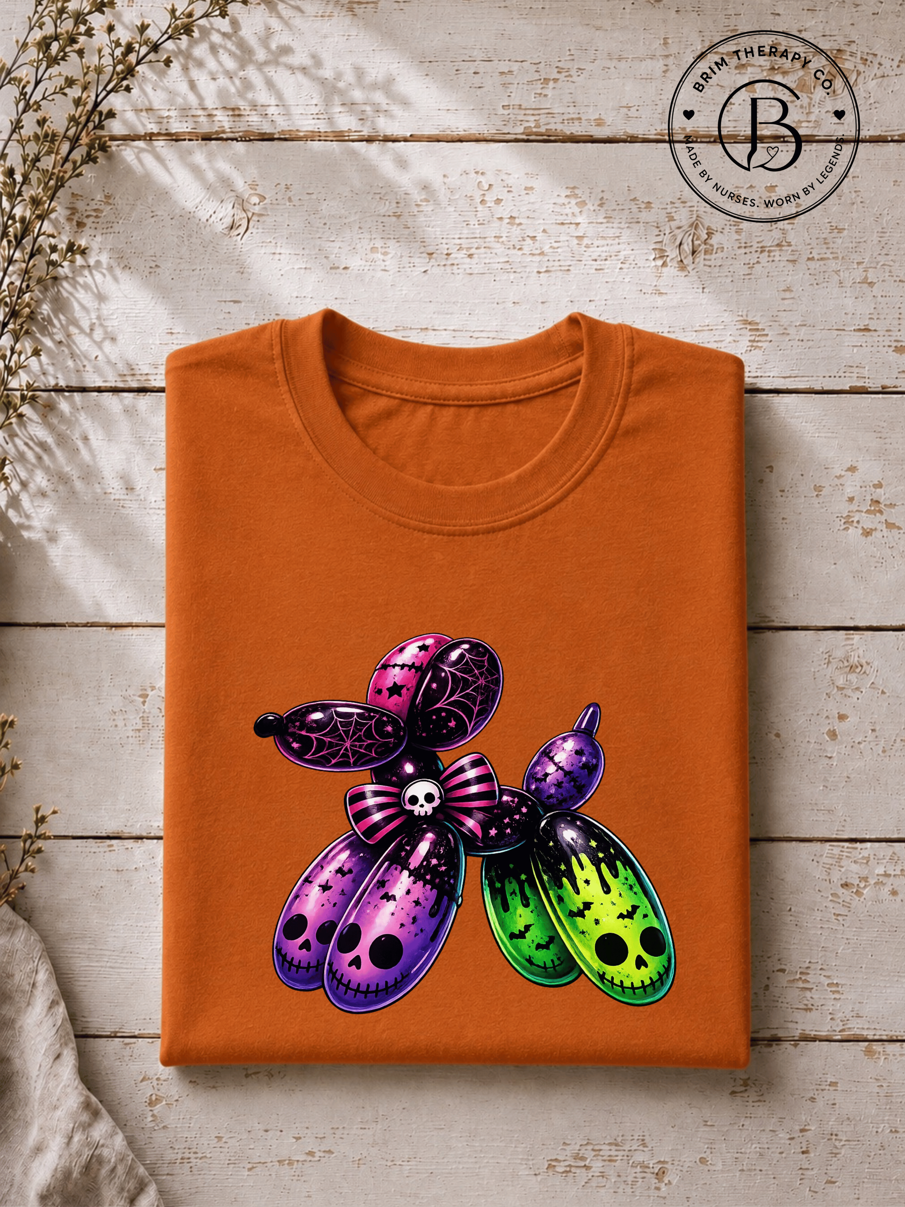 SEHL1037: Boo-tiful Balloon Dog Halloween Tee