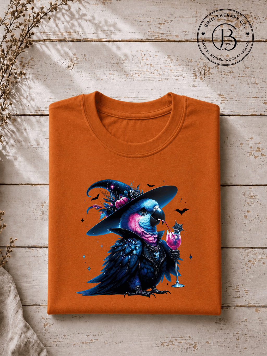 SEHL1034: Witch Better Have My Booze Halloween Parrot Tee