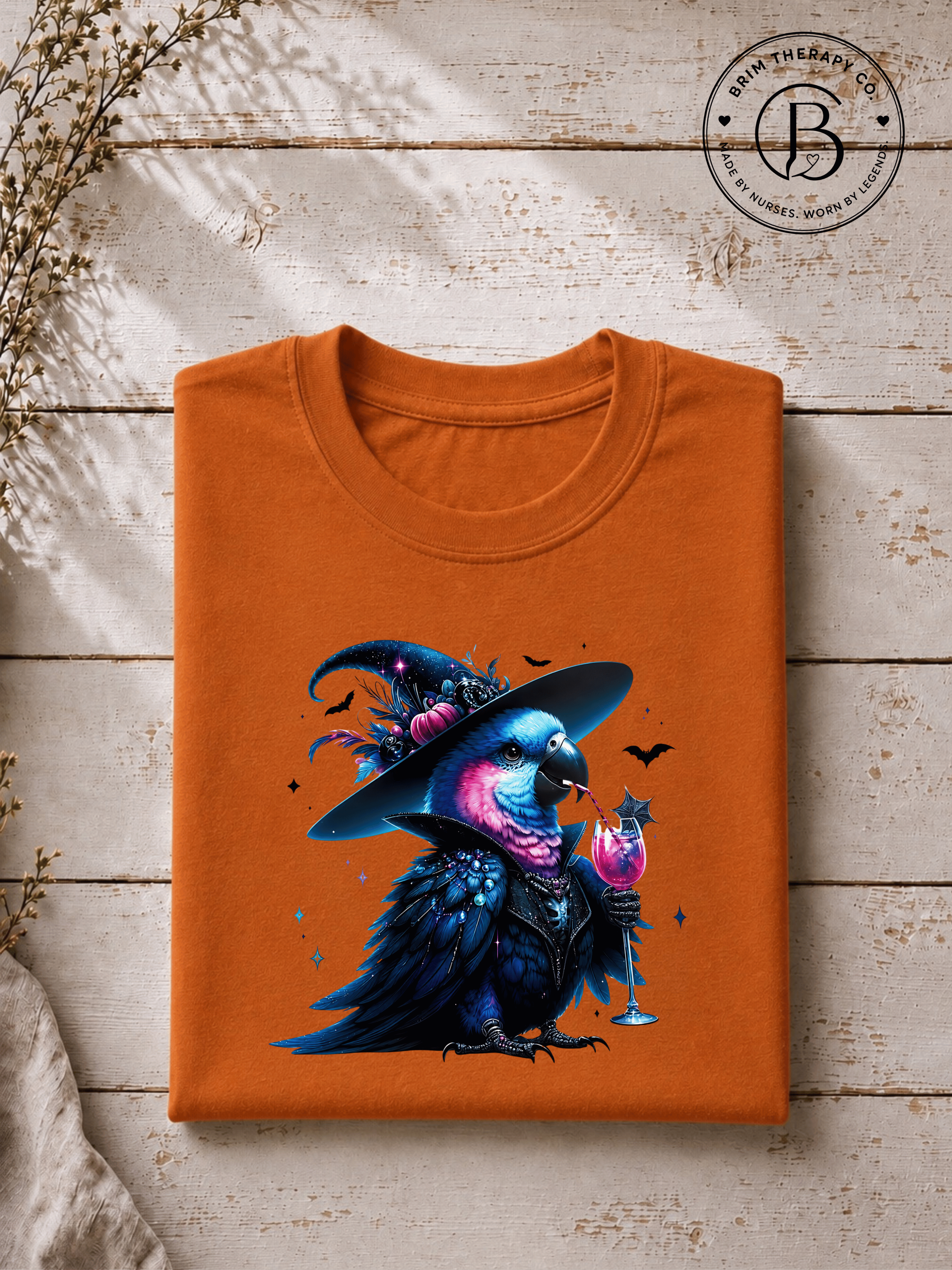 SEHL1034: Witch Better Have My Booze Halloween Parrot Tee