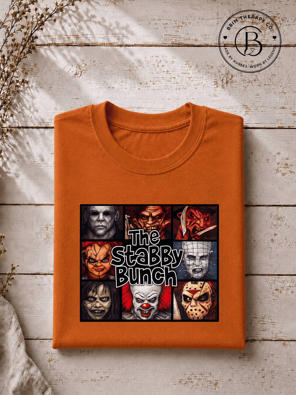 SEHL1029: The Stabby Bunch Horror Movie Halloween Tee