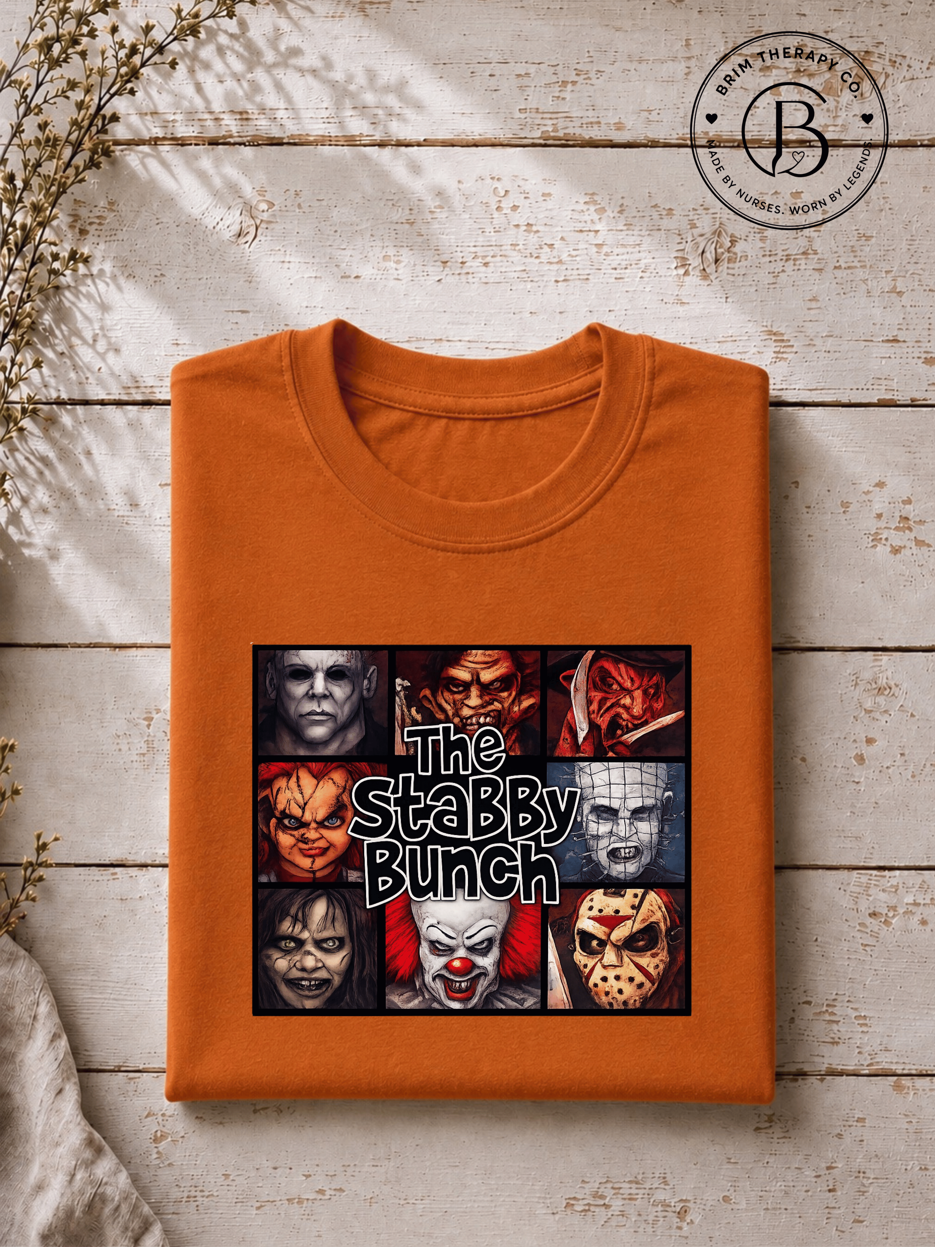 SEHL1029: The Stabby Bunch Horror Movie Halloween Tee