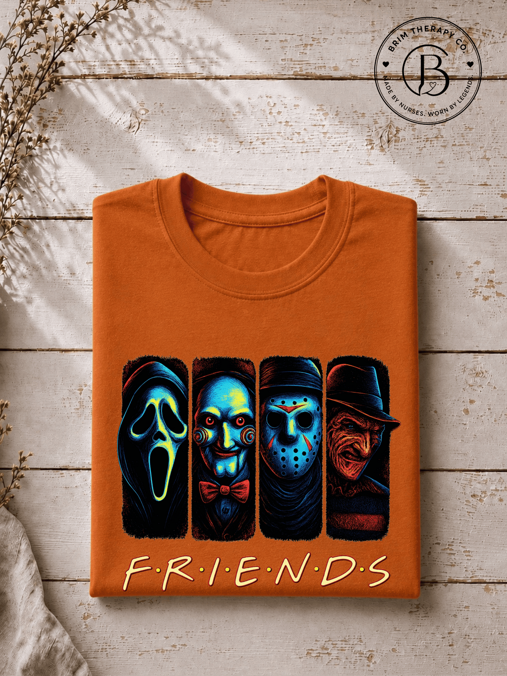 SEHL1038: The One Where They're All Killers Horror Friends Tee