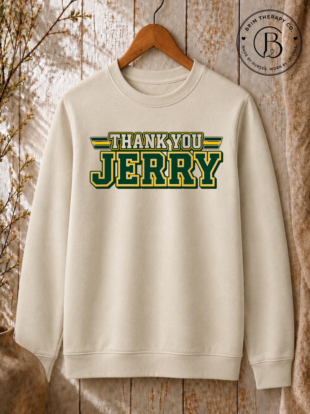 SPFB1242: Thank you, Jerry Packers Fan Graphic Tee