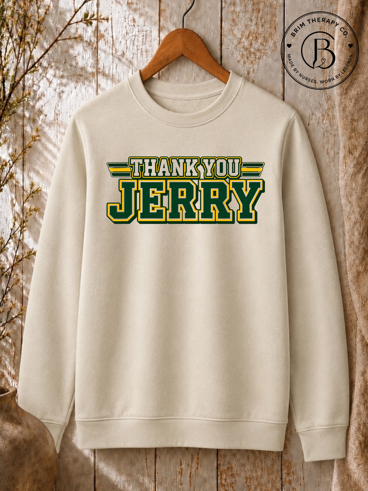 SPFB1242: Thank you, Jerry Packers Fan Graphic Tee