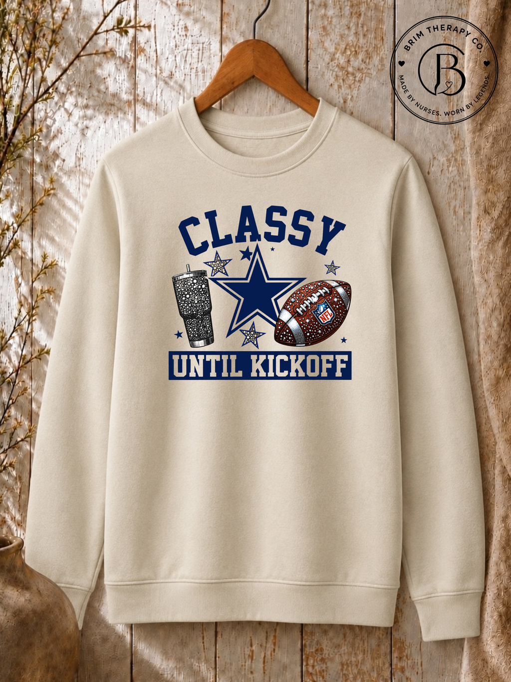 SPFB1121: Classy Until Kickoff Dallas Game Day Tee