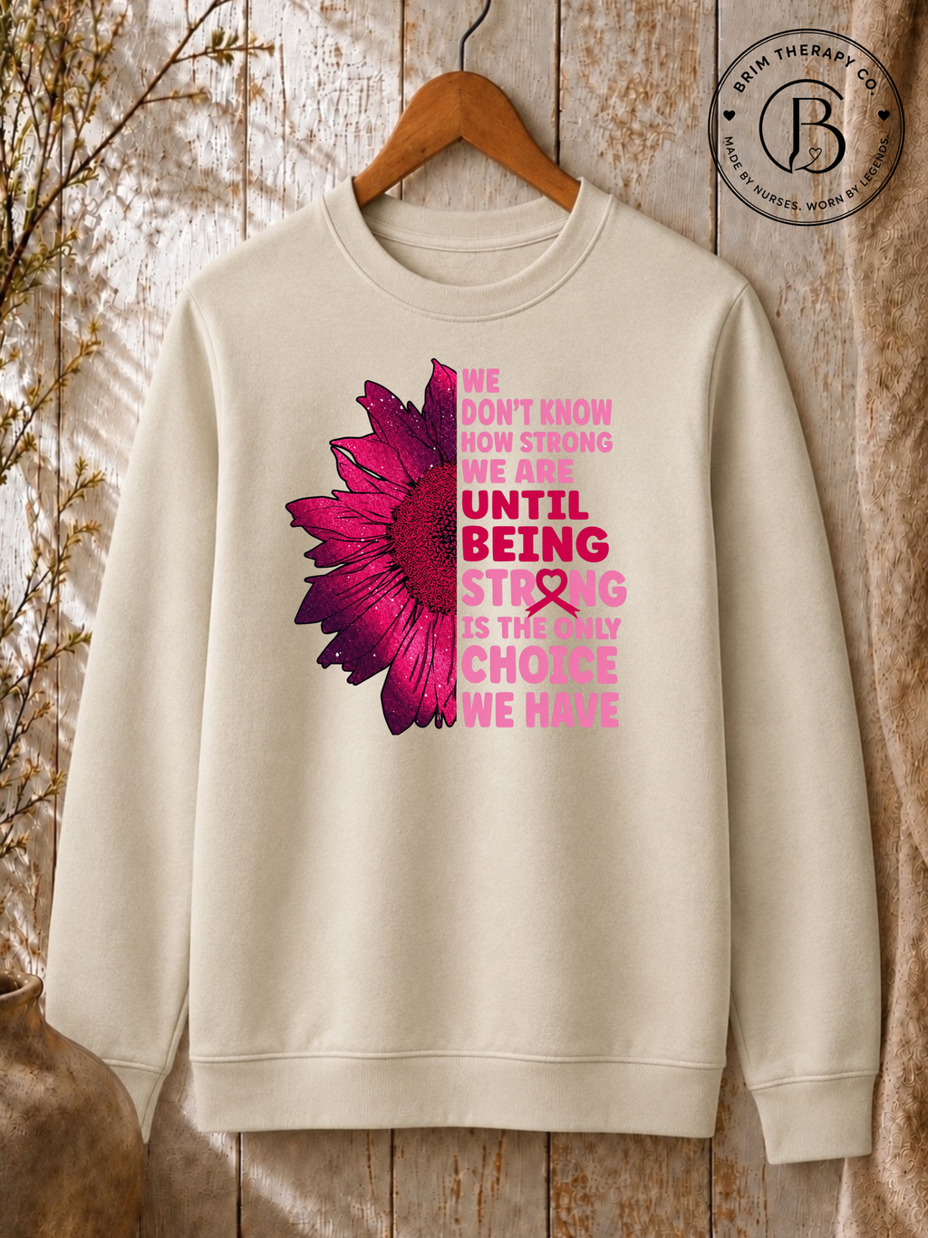 GELI1100: Strong Is the Only Choice Breast Cancer Awareness Tee