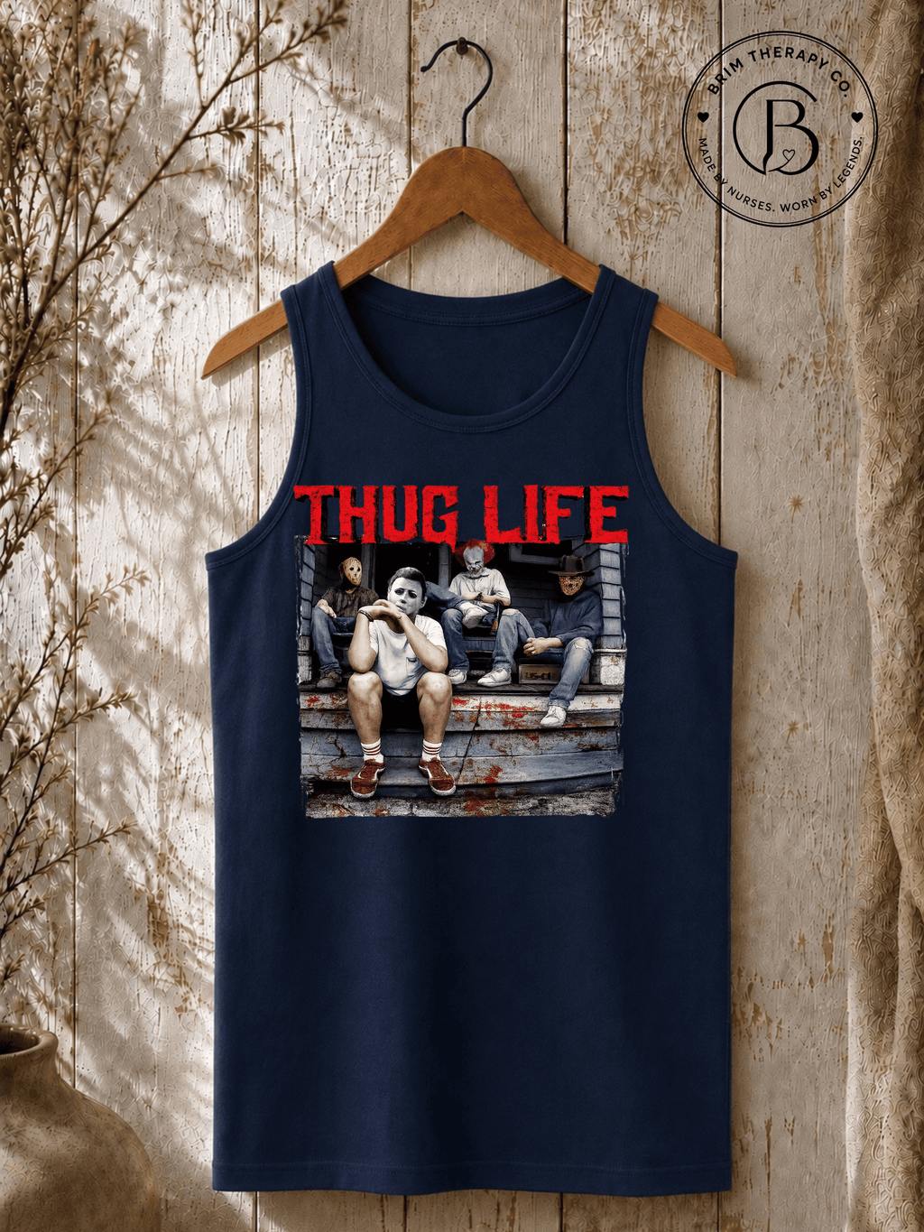 SEHL1036: Thug Life Horror Icons Halloween Tee